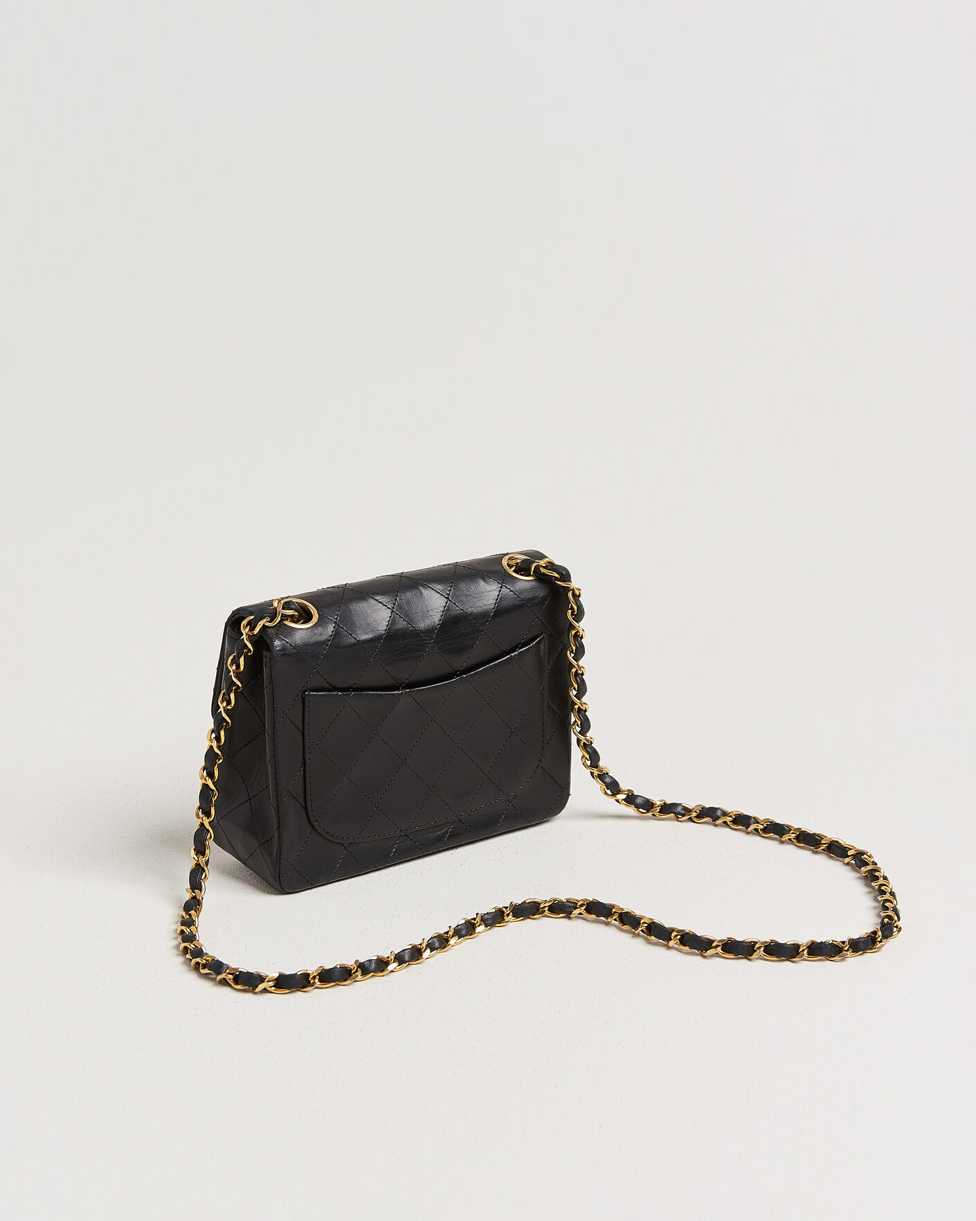 Heren | Pre-Owned & Vintage Bags | Chanel Pre-Owned | Classic Mini Single Flap Square Bag Black