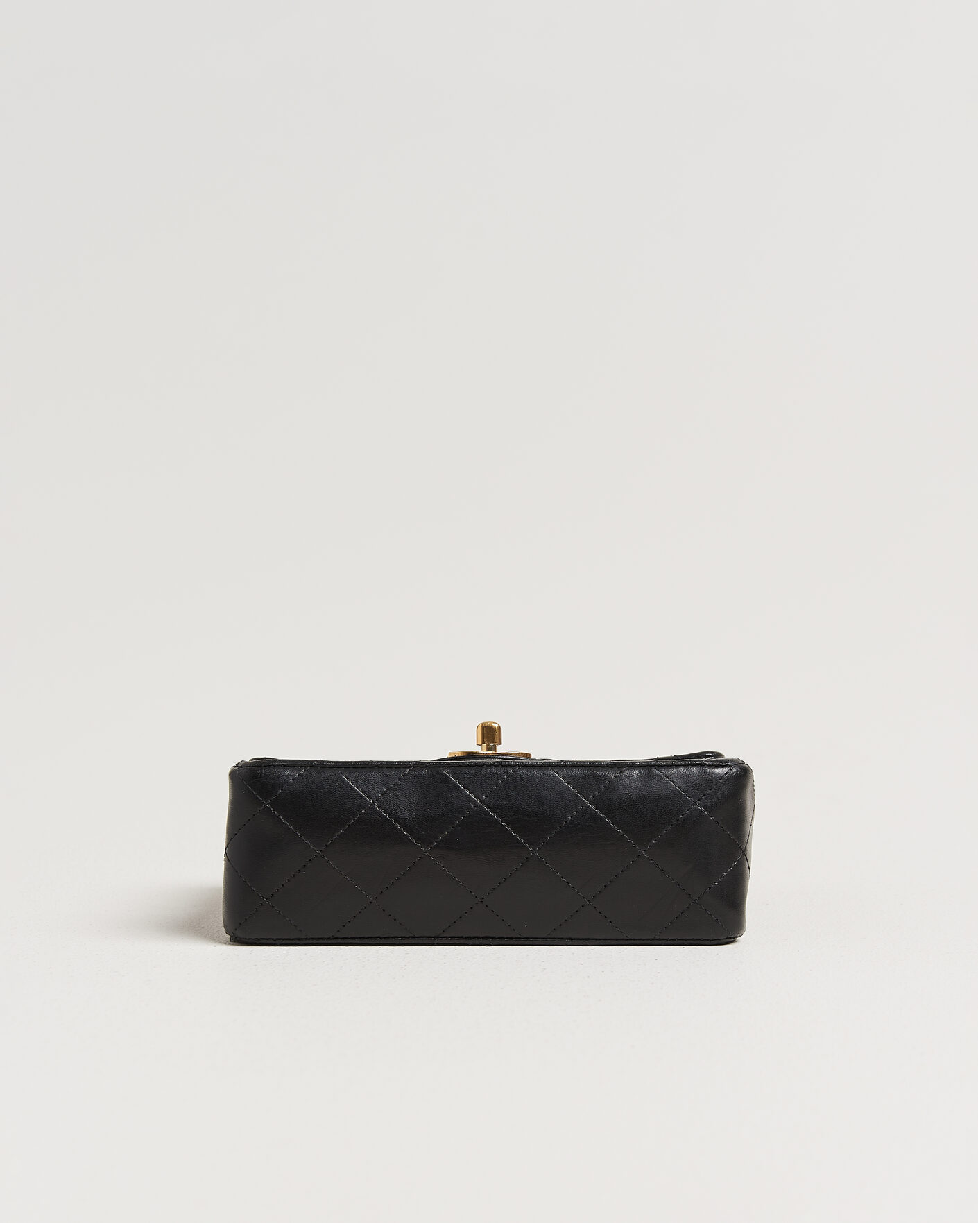 Heren | Chanel Pre-Owned Classic Mini Single Flap Square Bag Black | Chanel Pre-Owned | Classic Mini Single Flap Square Bag Black