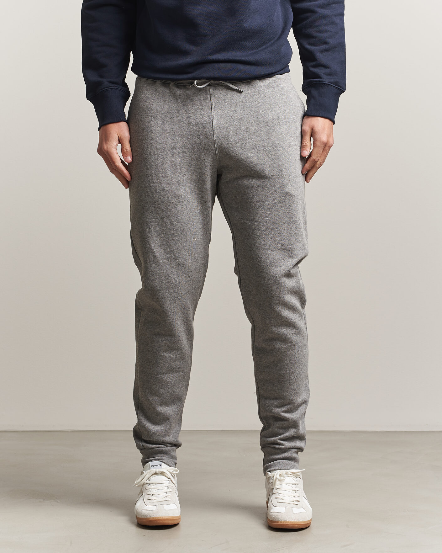 Heren | Broeken | PS Paul Smith | Zebra Organic Cotton Sweatpants Grey Melange