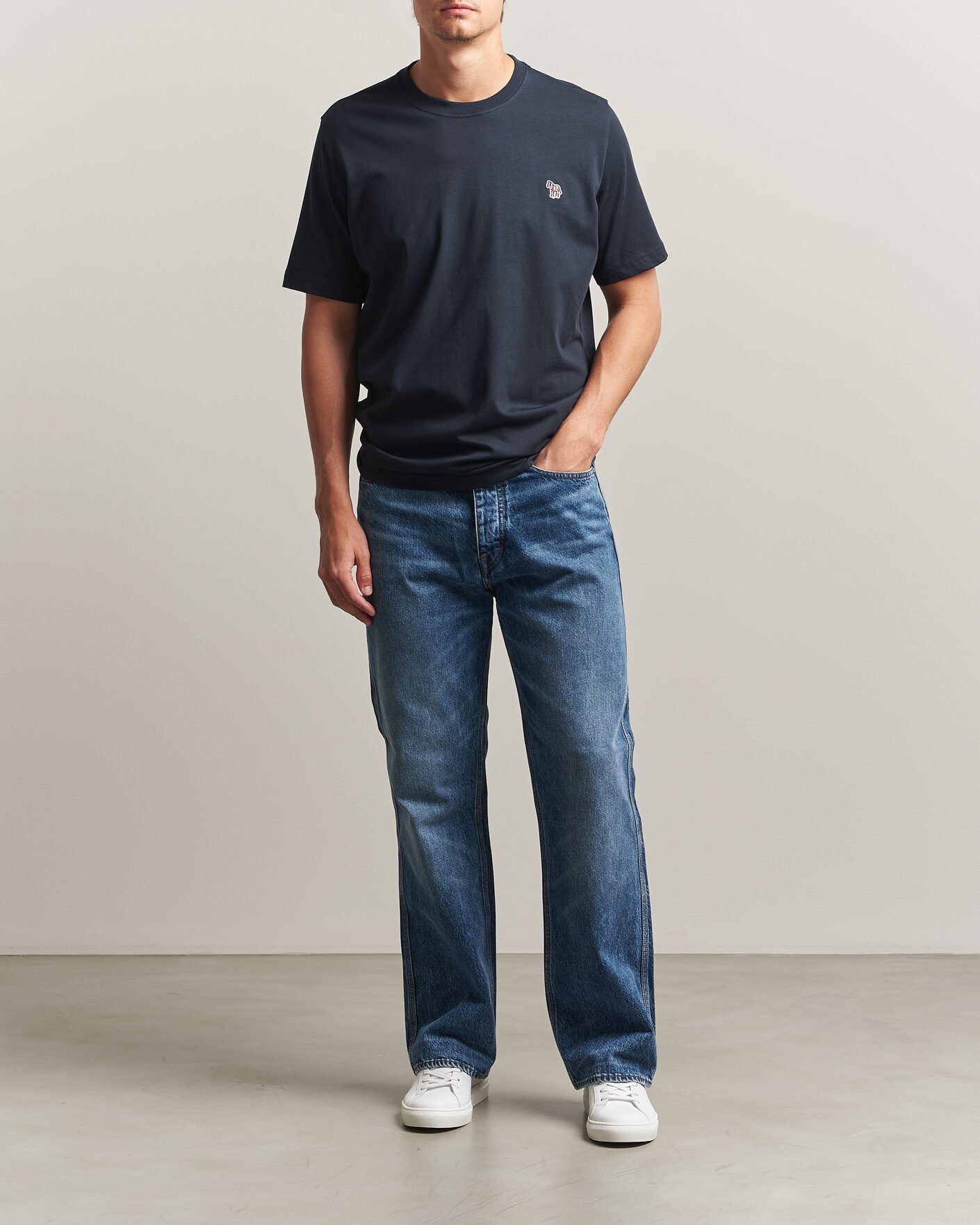Heren | T-shirts | PS Paul Smith | Organic Cotton Zebra T-Shirt Navy