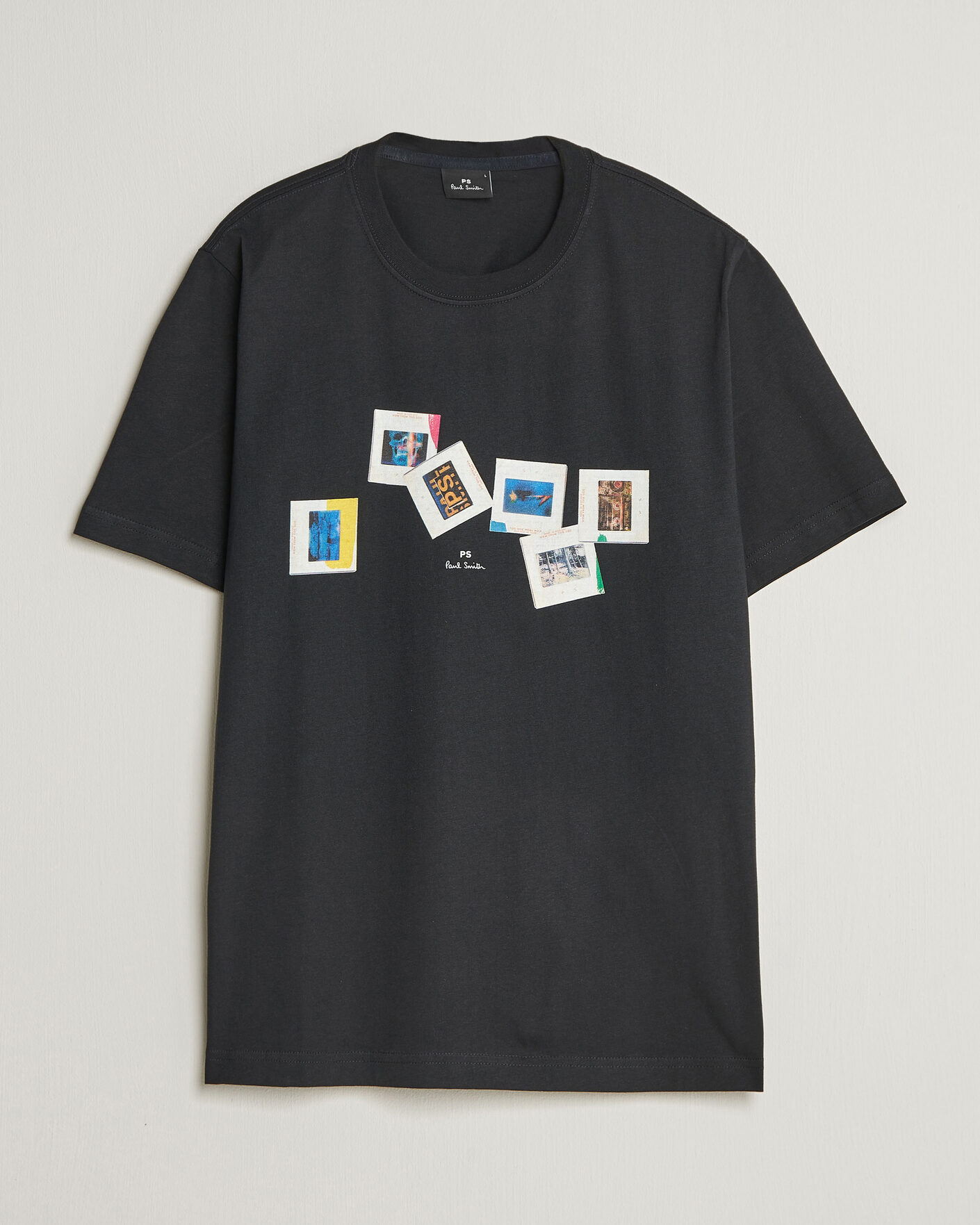 Heren | T-shirts | PS Paul Smith | Slides Crew Neck T-Shirt Black