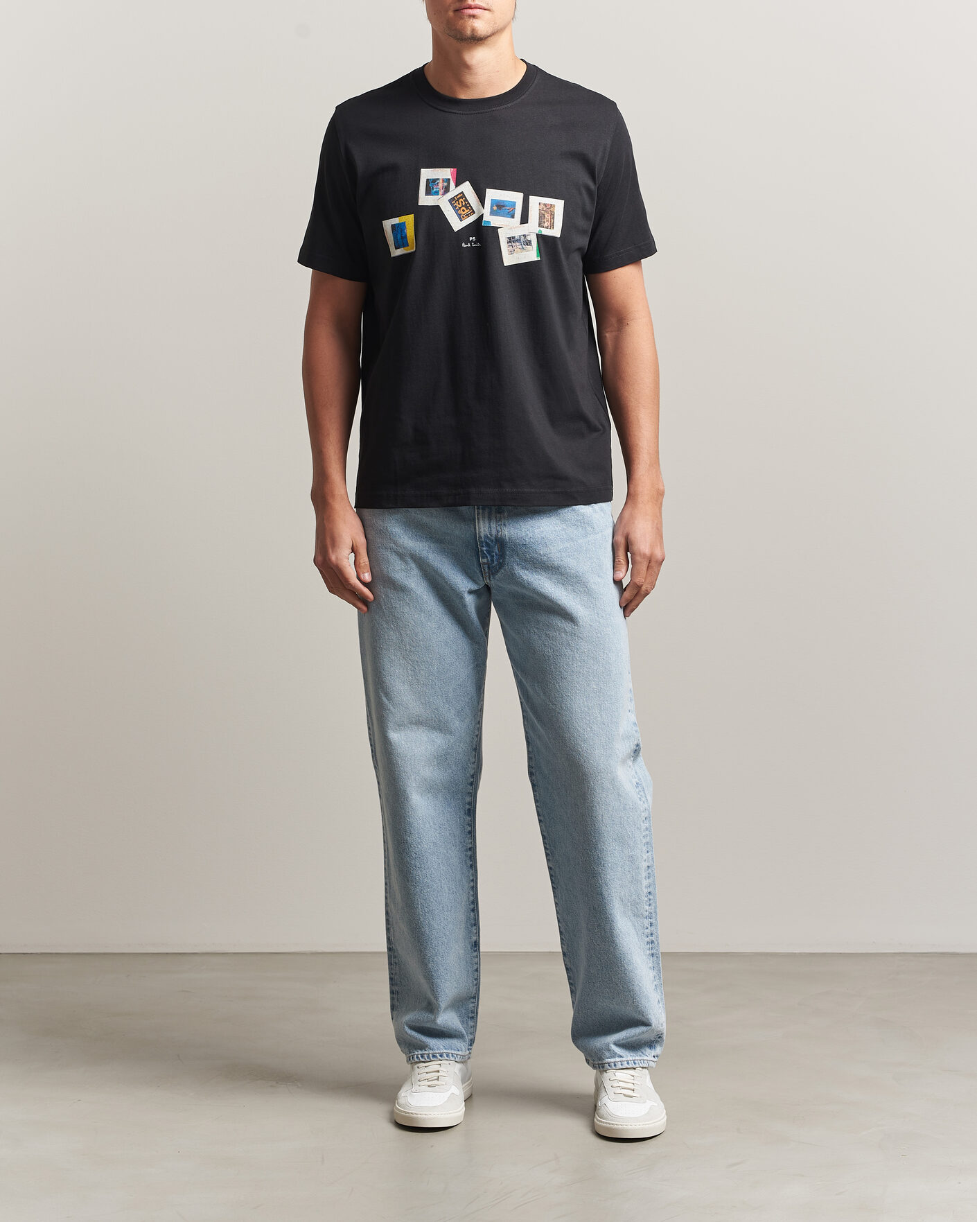Heren | T-shirts | PS Paul Smith | Slides Crew Neck T-Shirt Black