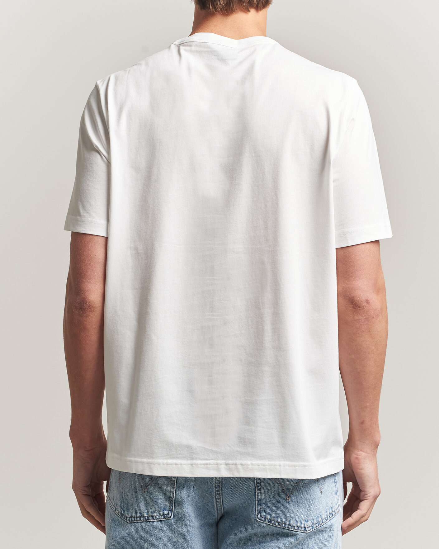 Heren | T-shirts | PS Paul Smith | Hand Crew Neck T-Shirt White