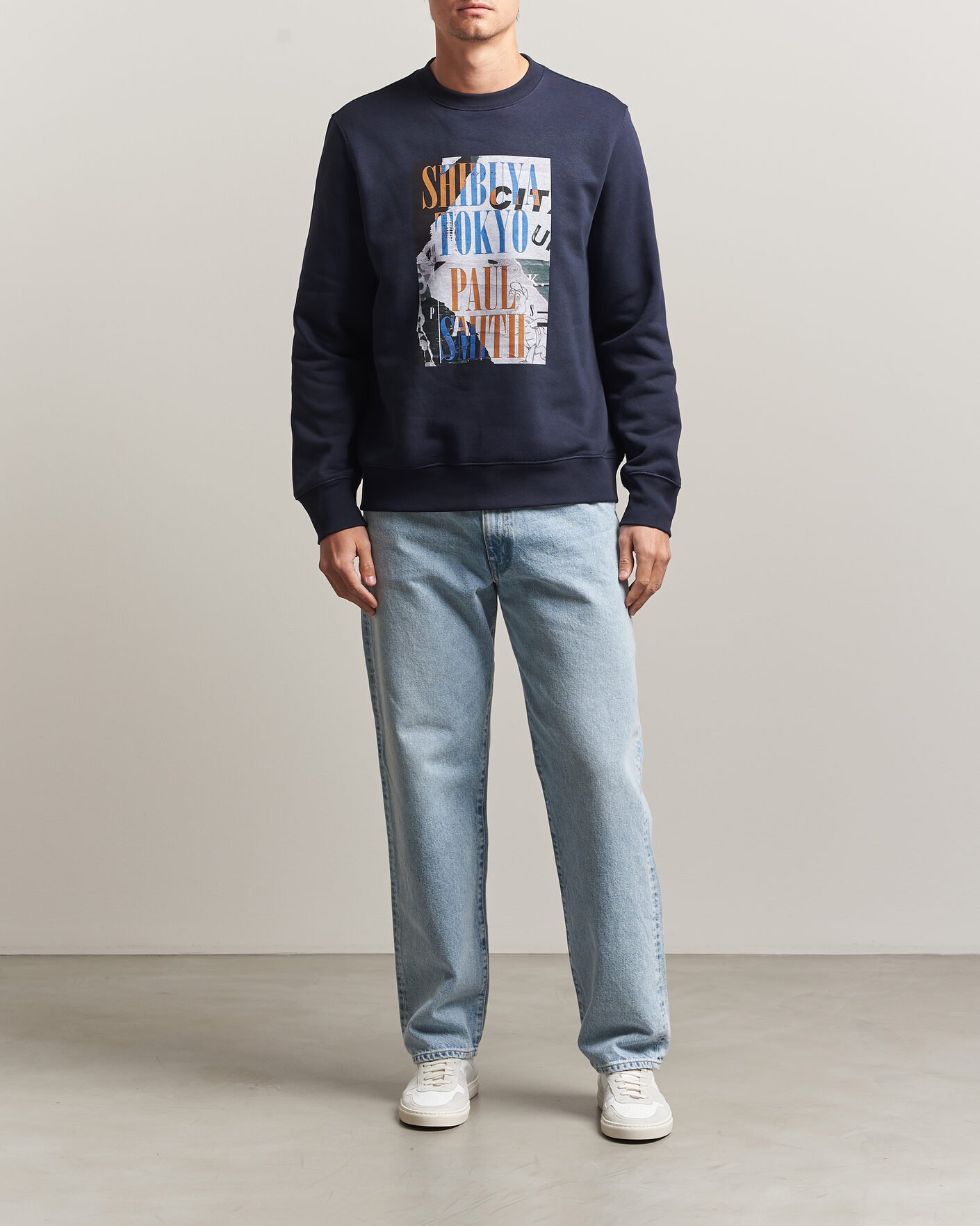 Heren | Truien | PS Paul Smith | Shibuya Tokyo Crew Neck Sweatshirt Navy