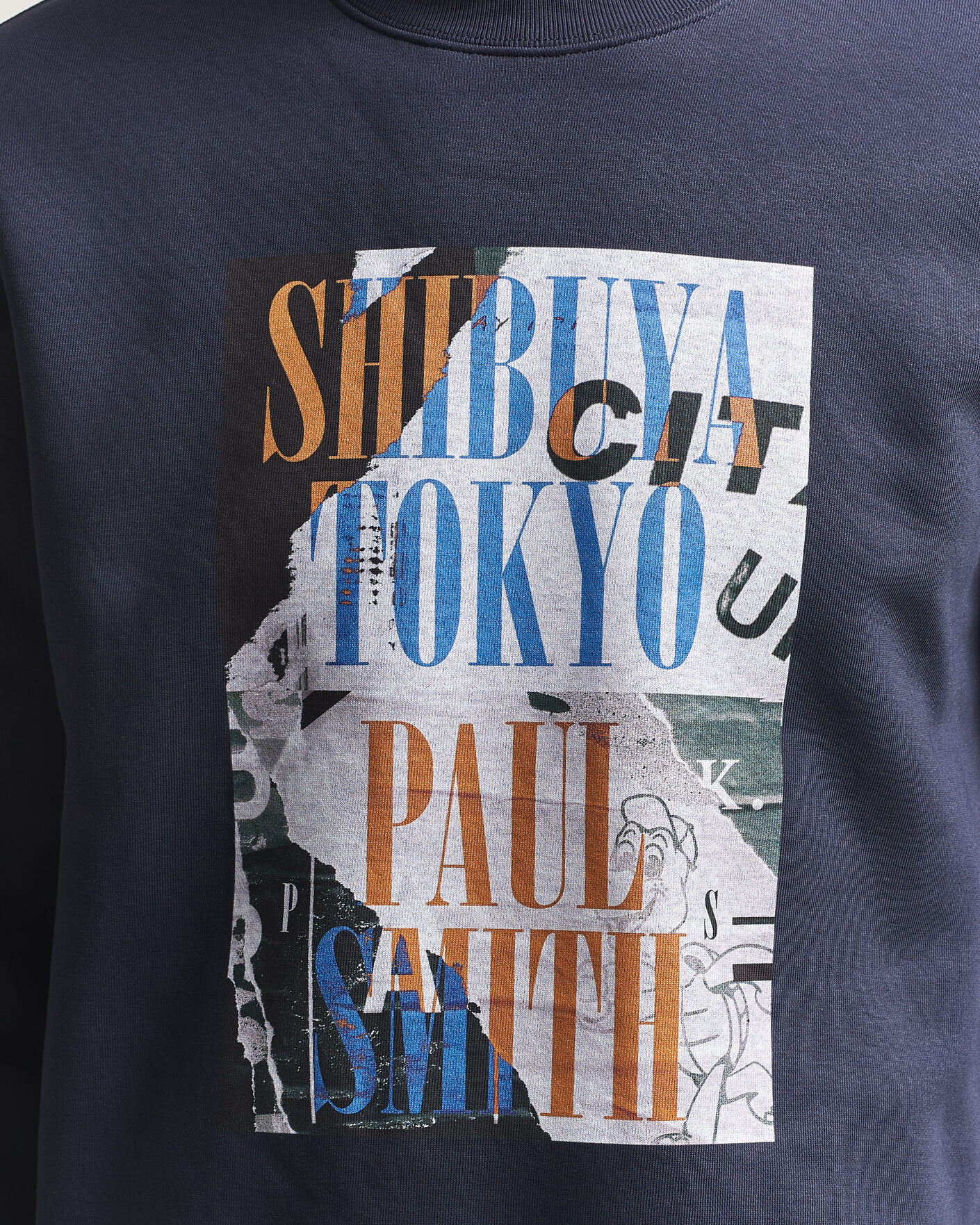Heren | Truien | PS Paul Smith | Shibuya Tokyo Crew Neck Sweatshirt Navy