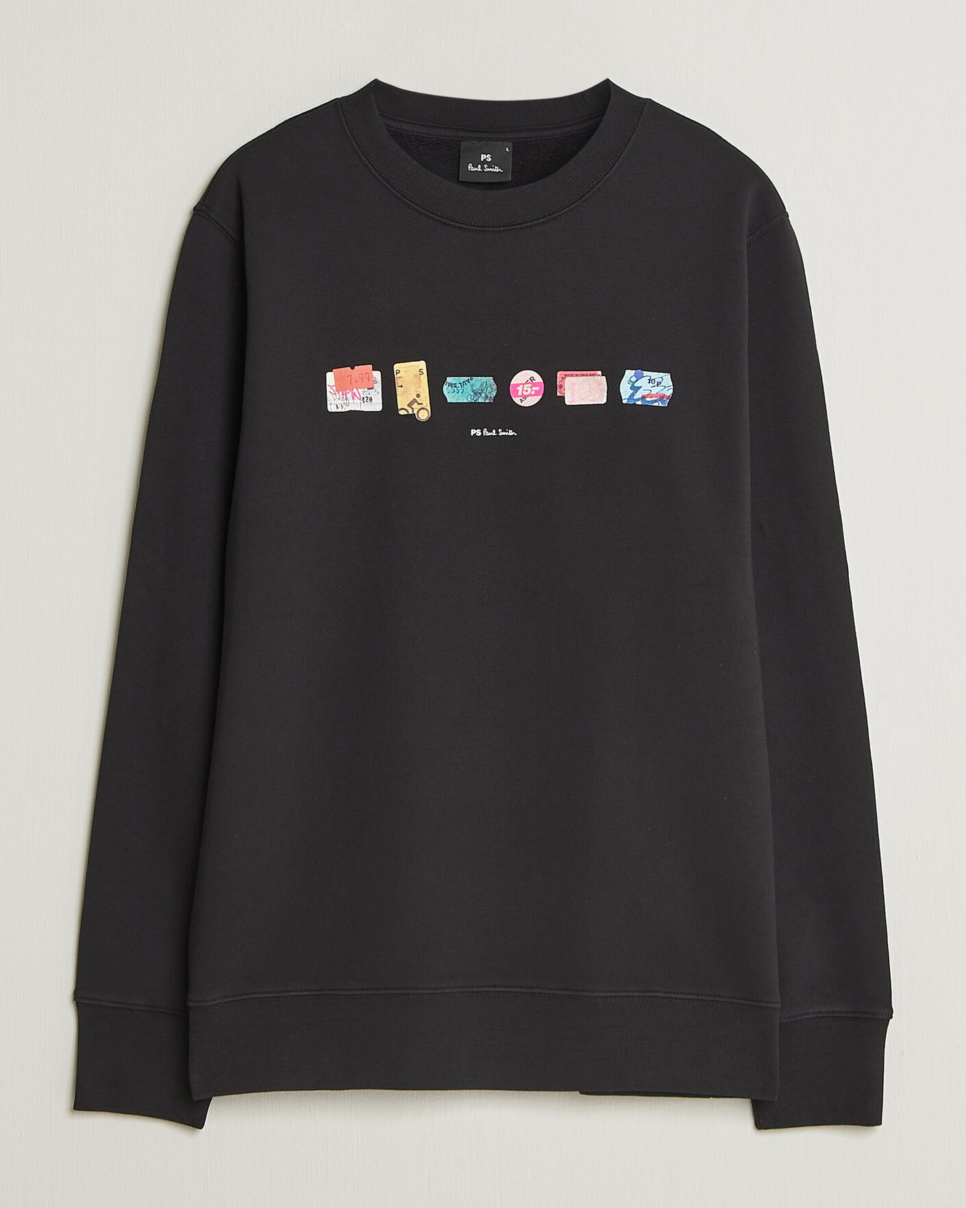 Heren | Truien | PS Paul Smith | In A Row Crew Neck Sweatshirt Black