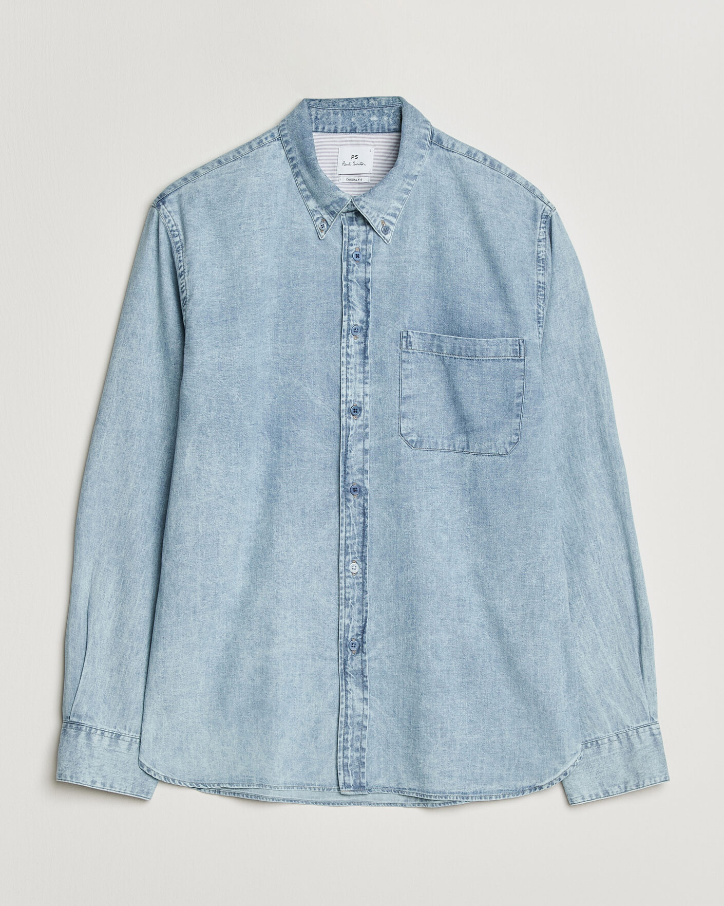 Heren | Overhemden | PS Paul Smith | Casual Fit Denim Shirt Light Blue