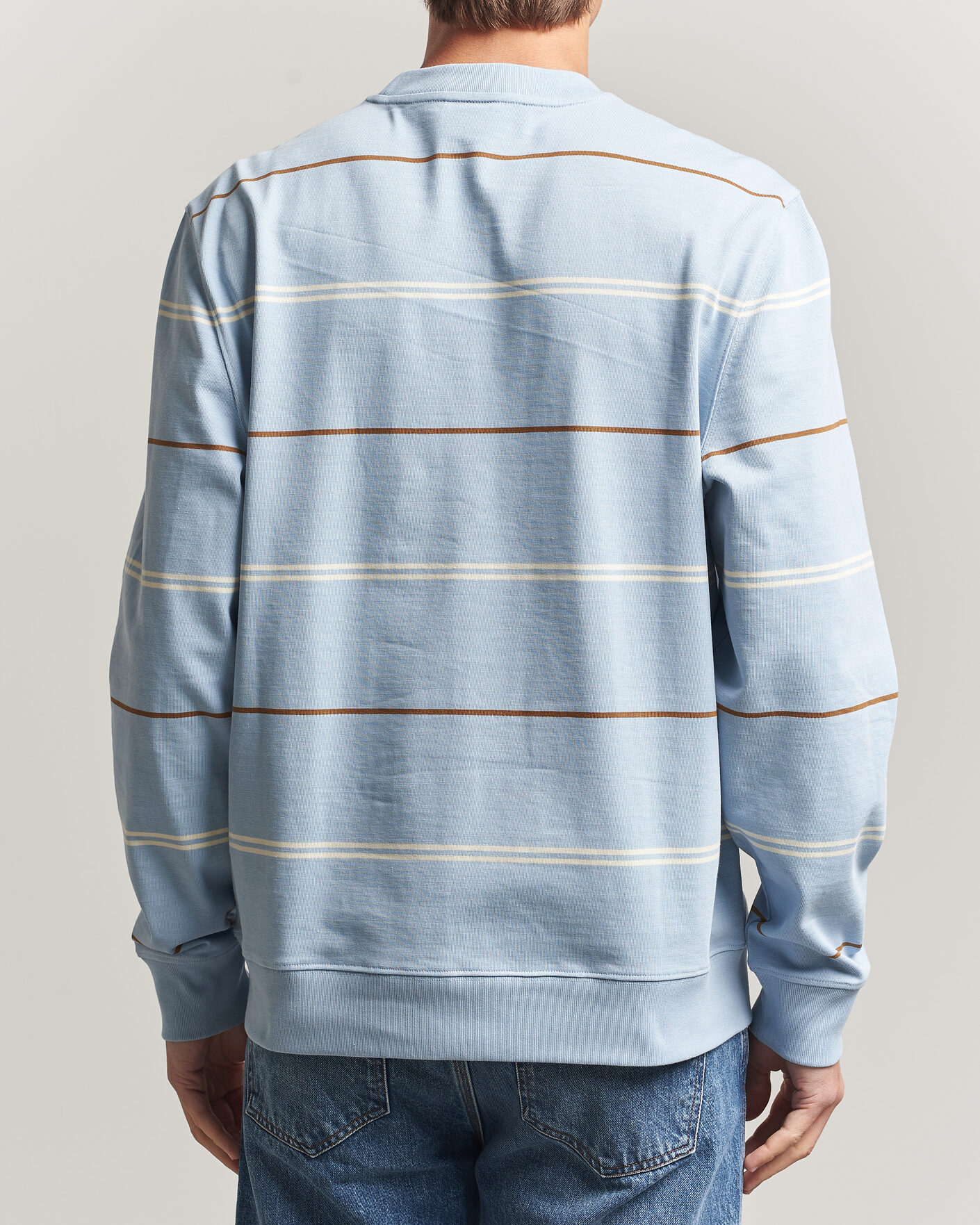Heren | Truien | PS Paul Smith | Cotton Striped Sweater Light Blue