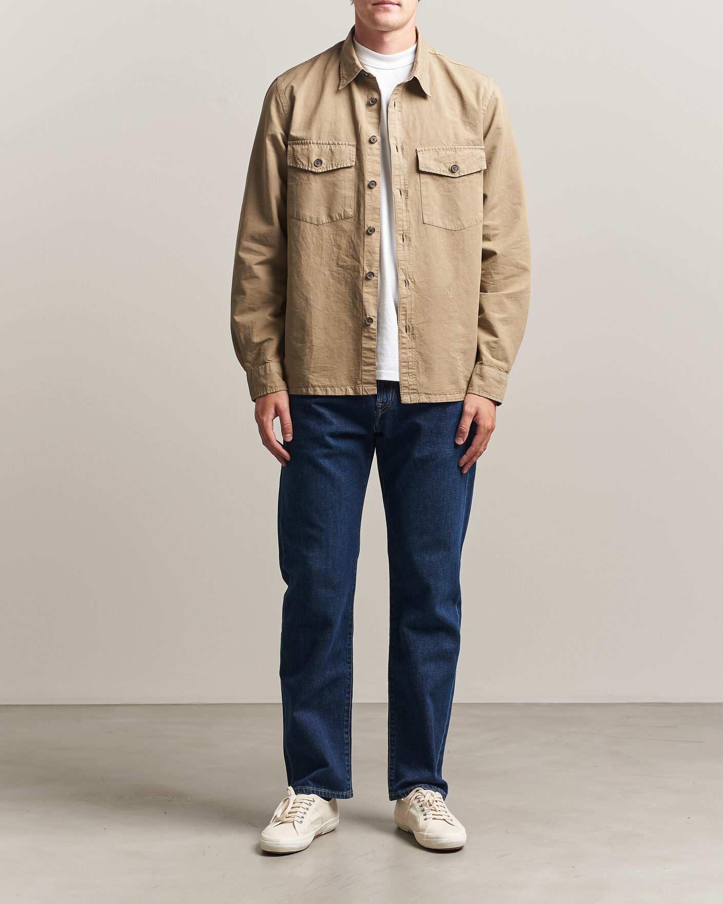 Heren | Overhemden | PS Paul Smith | Casual Fit Cotton Overshirt Beige