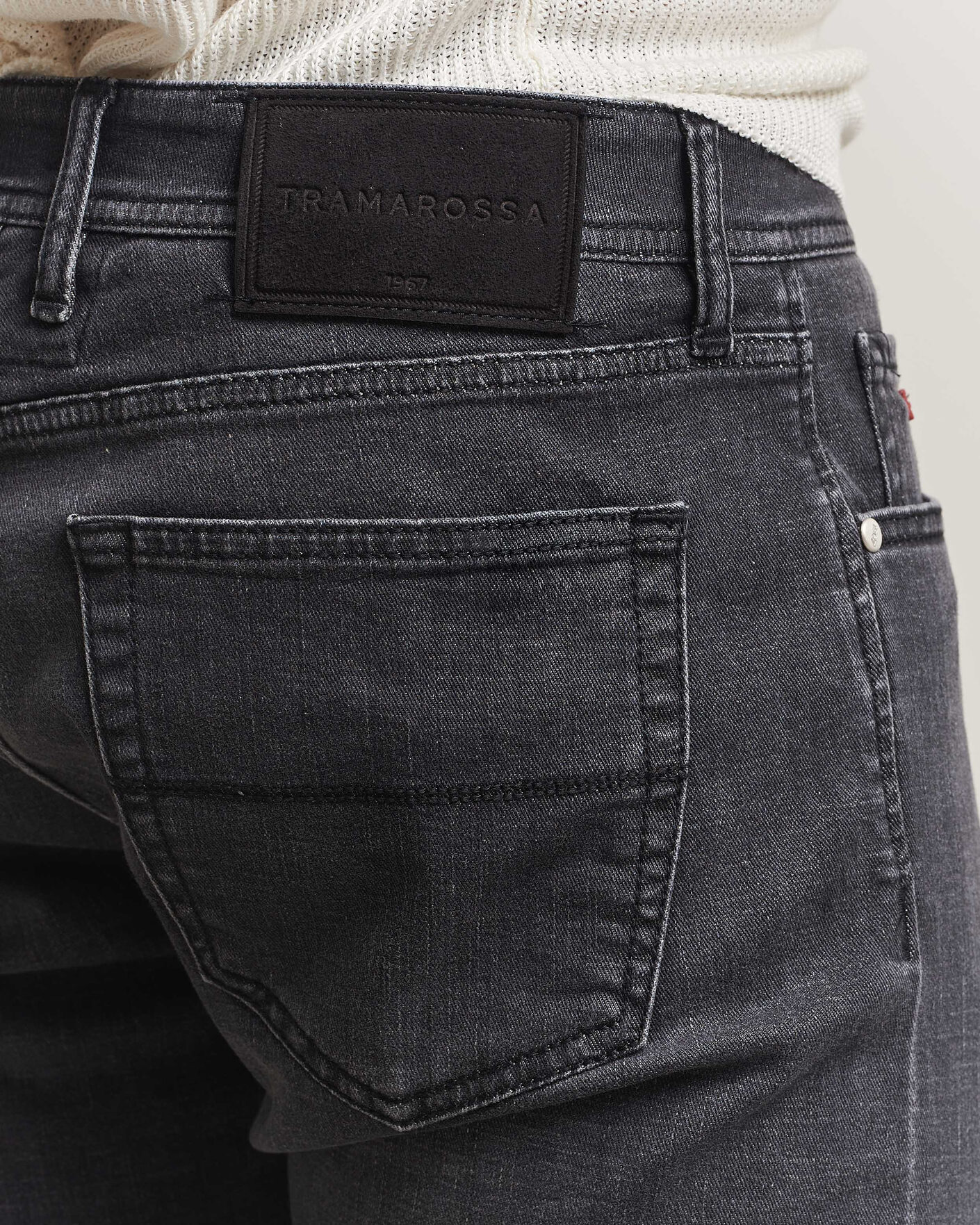 Heren | Jeans | Tramarossa | Michelangelo Stretch Relax Jeans Carbon Grey