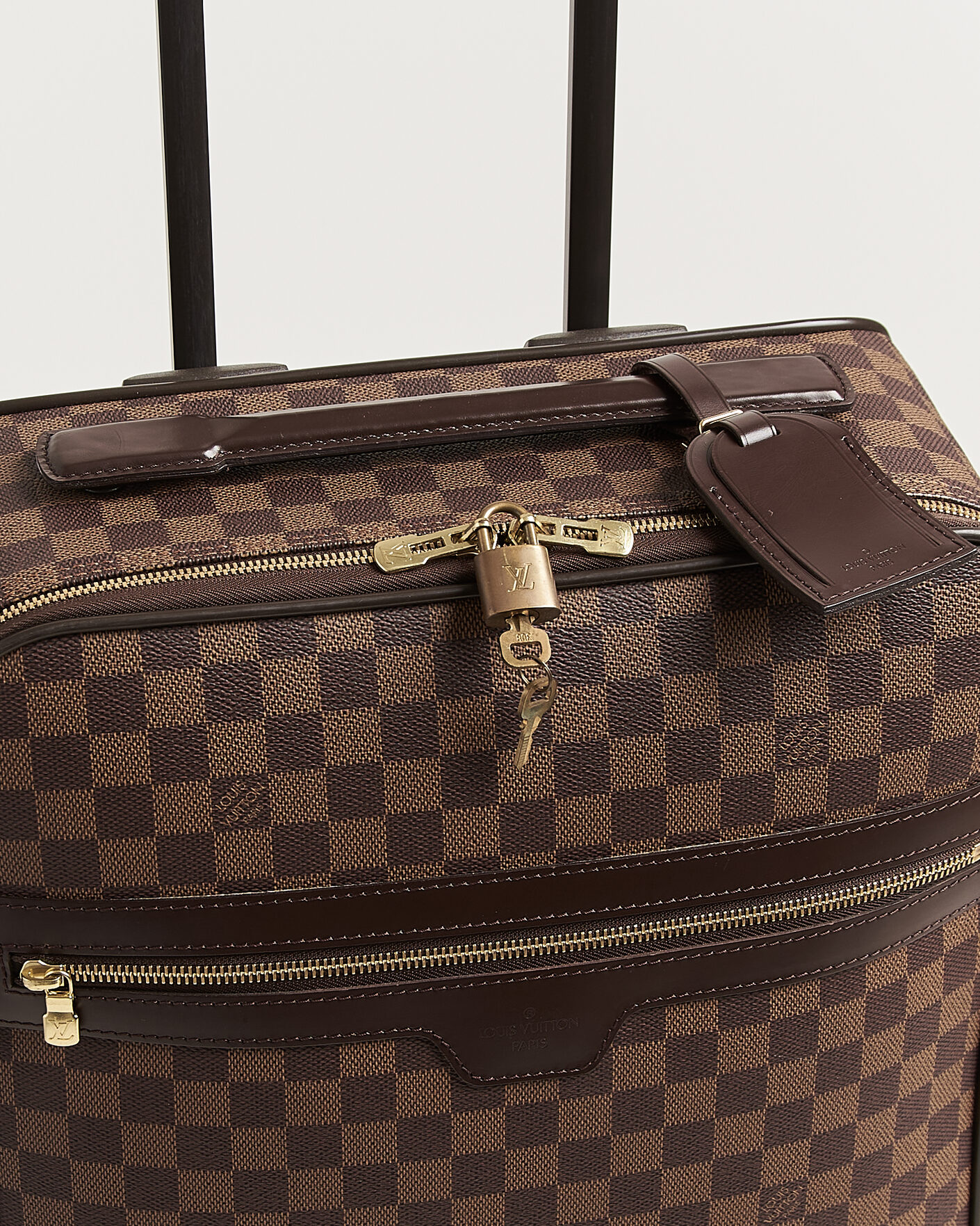 Heren | Pre-Owned & Vintage Bags | Louis Vuitton Pre-Owned | Pegase 45 Trolley Case Damier Ebene
