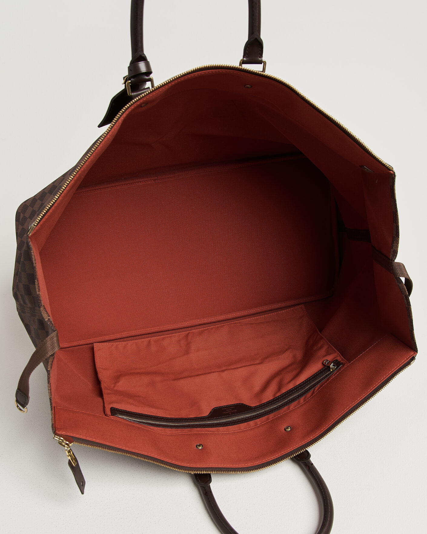 Heren | Pre-Owned & Vintage Bags | Louis Vuitton Pre-Owned | Greenwich GM Travel Bag Damier Ebene