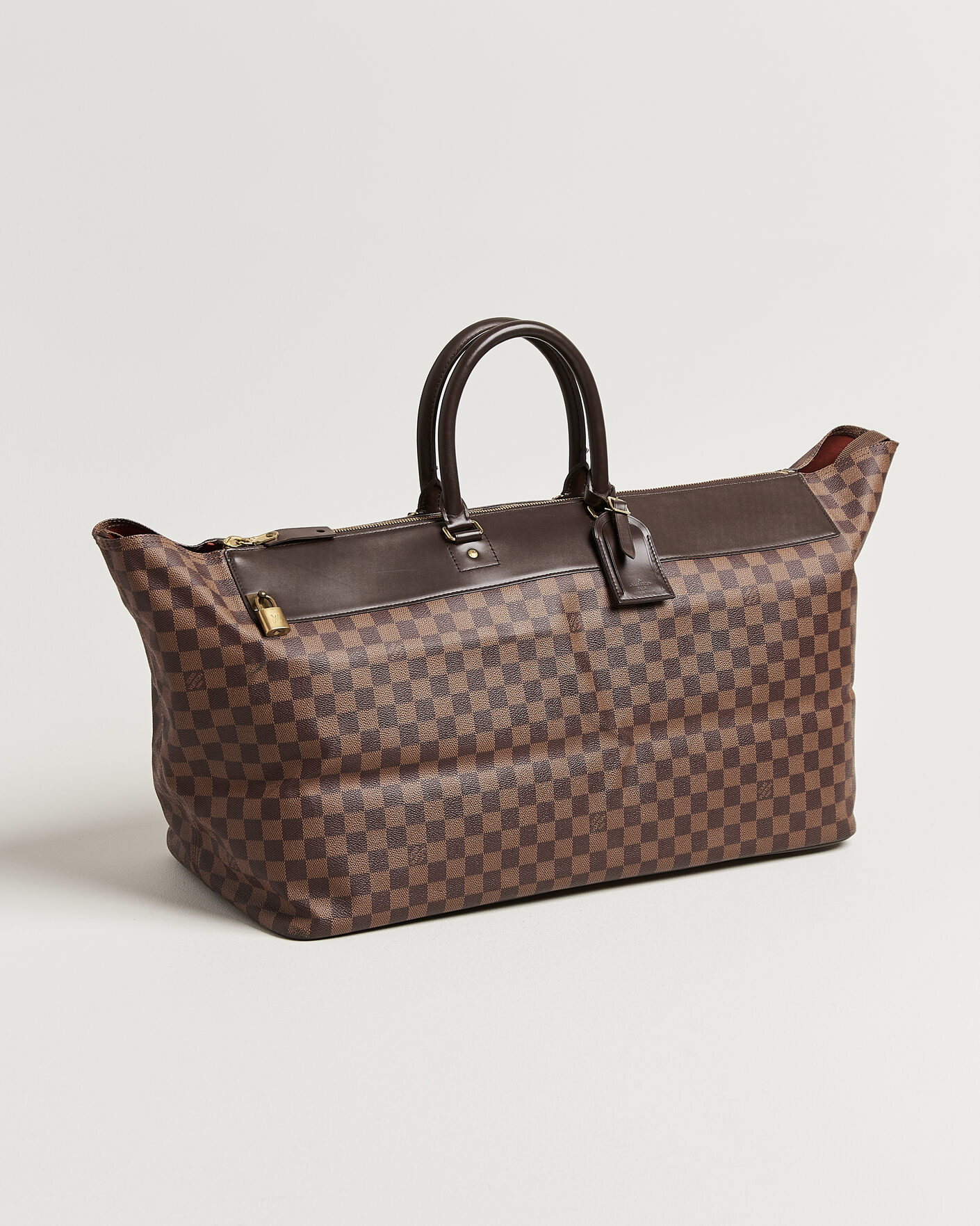 Heren | Pre-Owned & Vintage Bags | Louis Vuitton Pre-Owned | Greenwich GM Travel Bag Damier Ebene