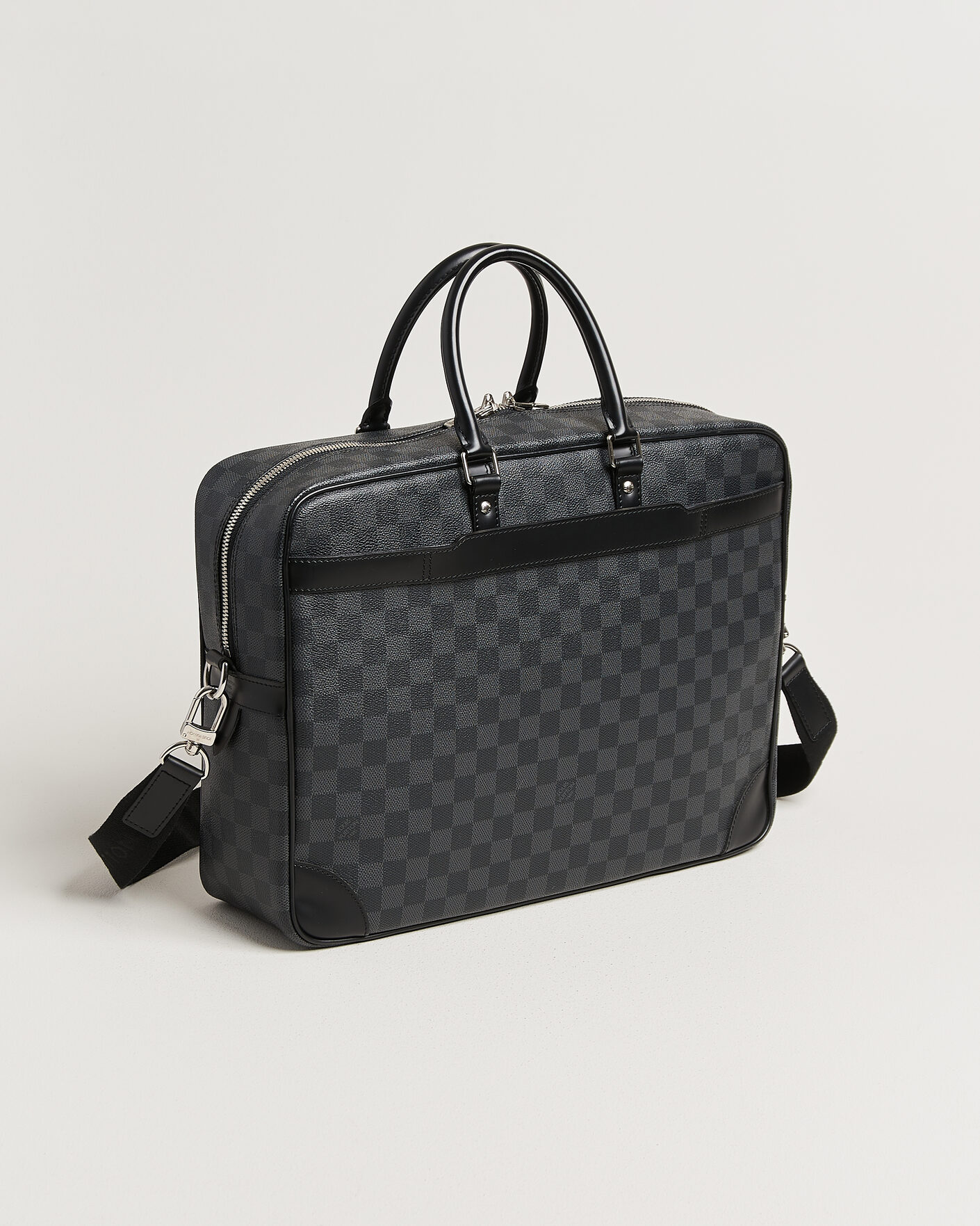 Heren | Pre-Owned & Vintage Bags | Louis Vuitton Pre-Owned | Porte Documents Voyage Damier Graphite