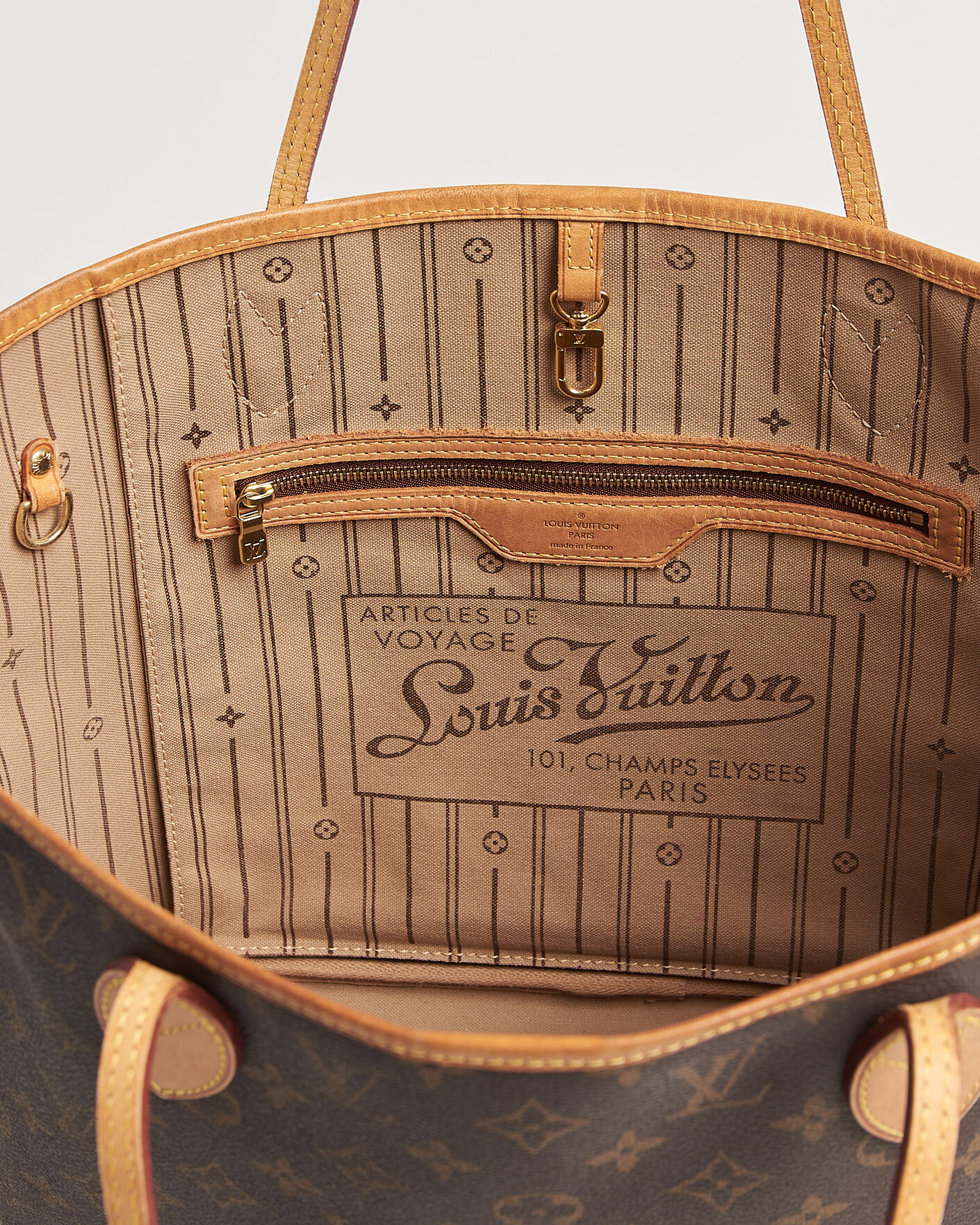 Heren | Pre-Owned & Vintage Bags | Louis Vuitton Pre-Owned | Neverfull MM Monogram
