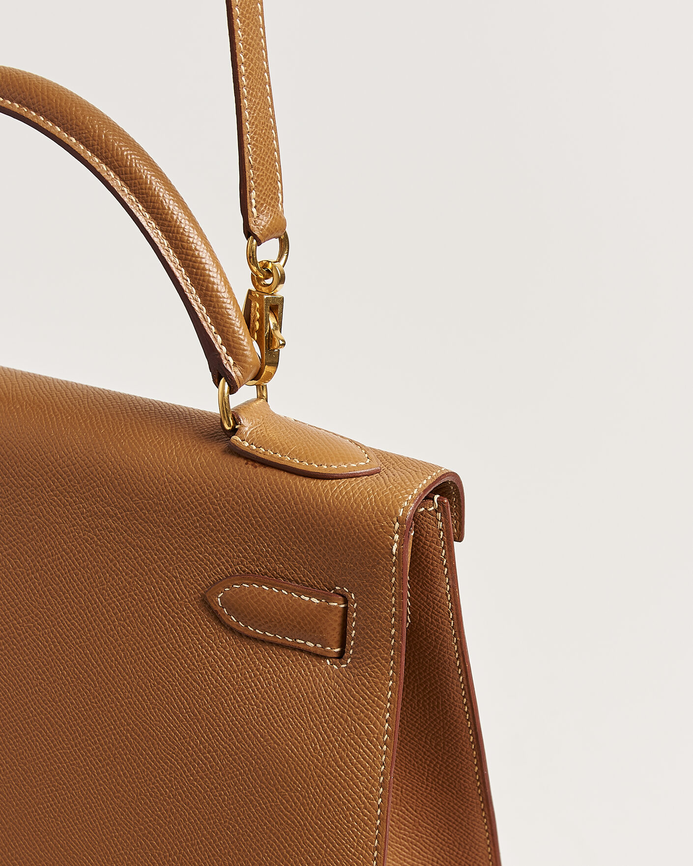Heren | Pre-Owned & Vintage Bags | Hermès Pre-Owned | Kelly 32 Courchevel Leather Gold