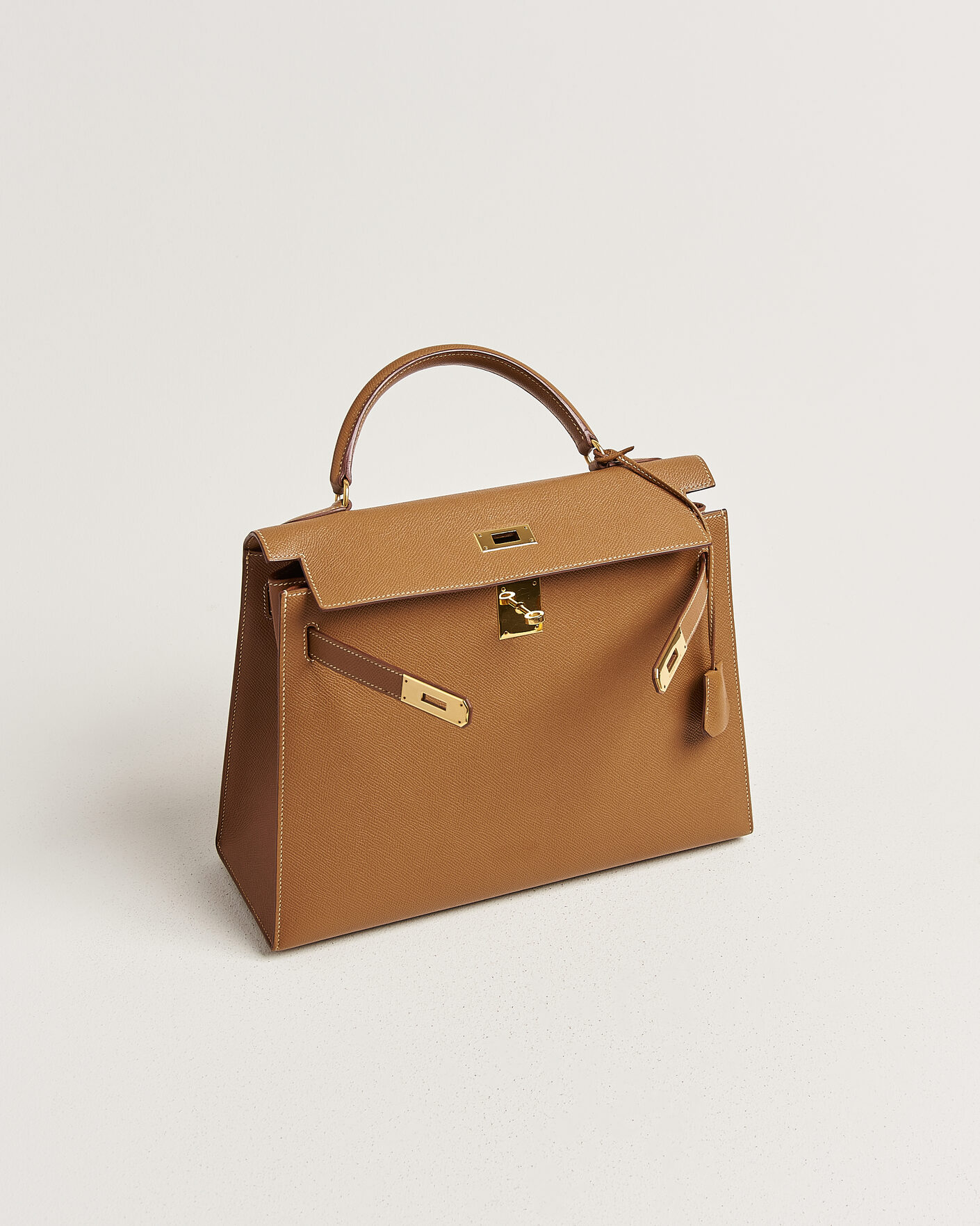 Heren | Pre-Owned & Vintage Bags | Hermès Pre-Owned | Kelly 32 Courchevel Leather Gold