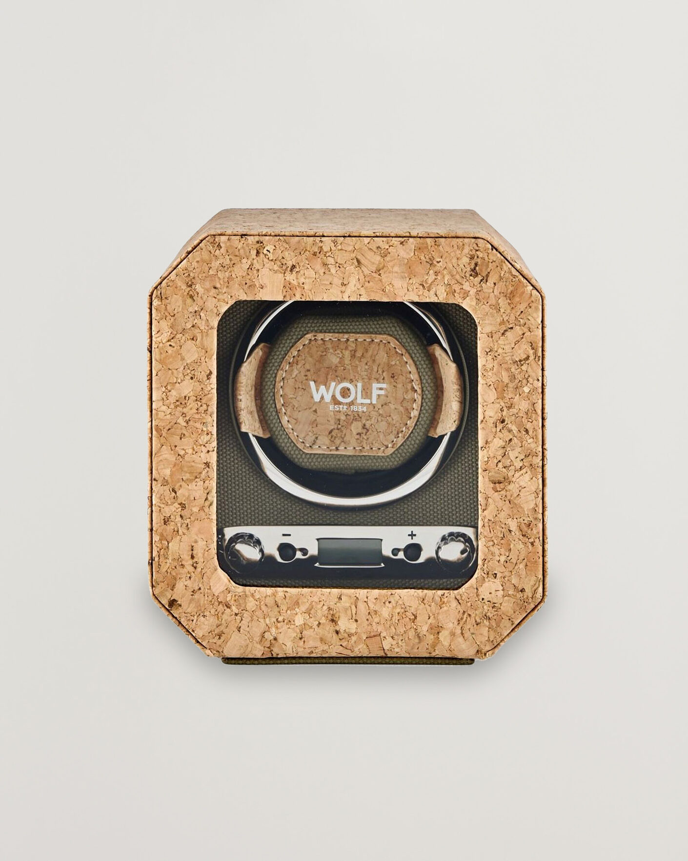 Heren | Horloge & juwelendozen | WOLF | Cortica Single Watch Winder Cork
