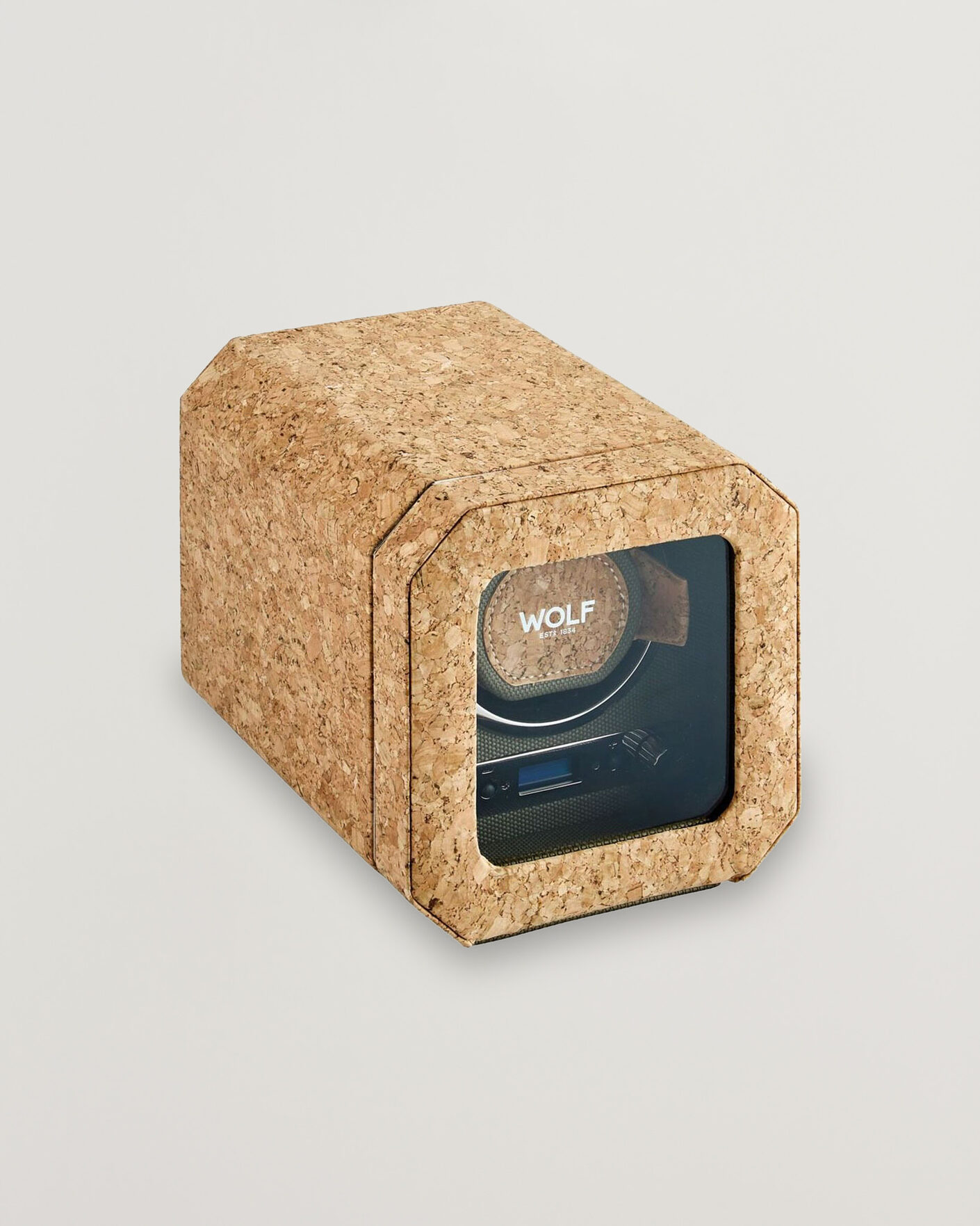 Heren | Horloge & juwelendozen | WOLF | Cortica Single Watch Winder Cork