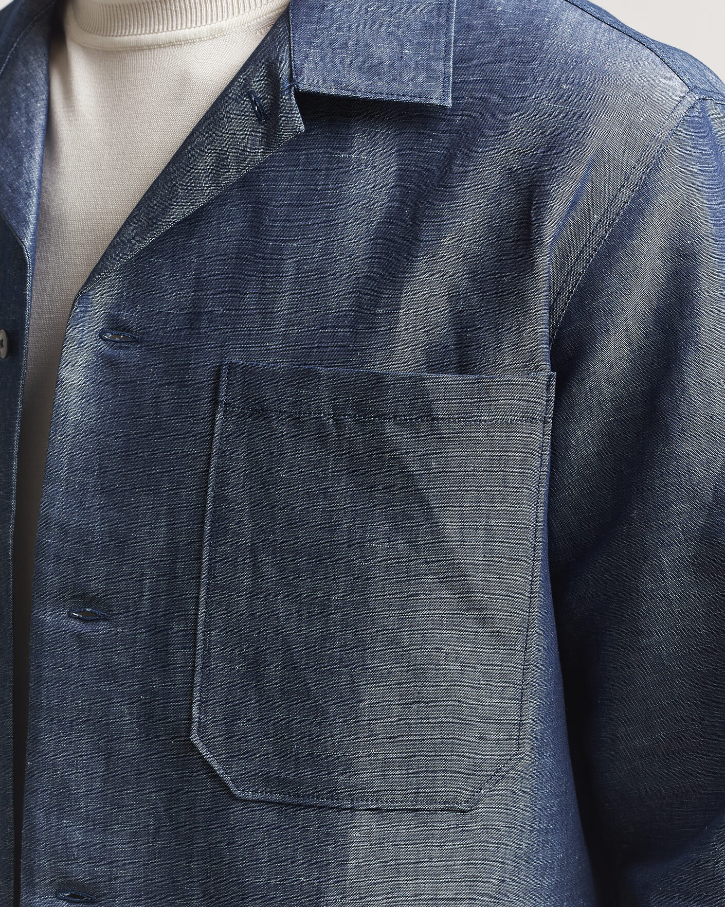 Heren | Overhemden | NN07 | Rob Denim Overshirt Raw Indigo