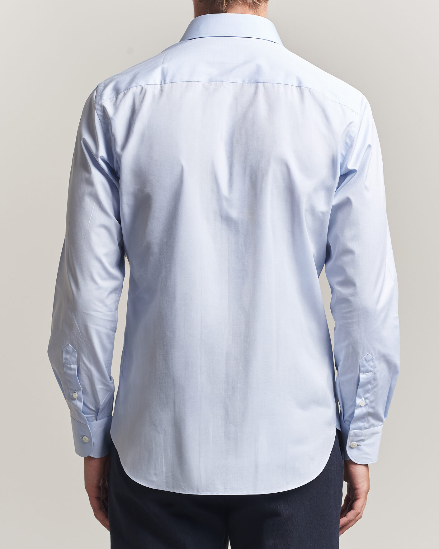 Heren | Overhemden | Brioni | Poplin Cotton Dress Shirt Light Blue