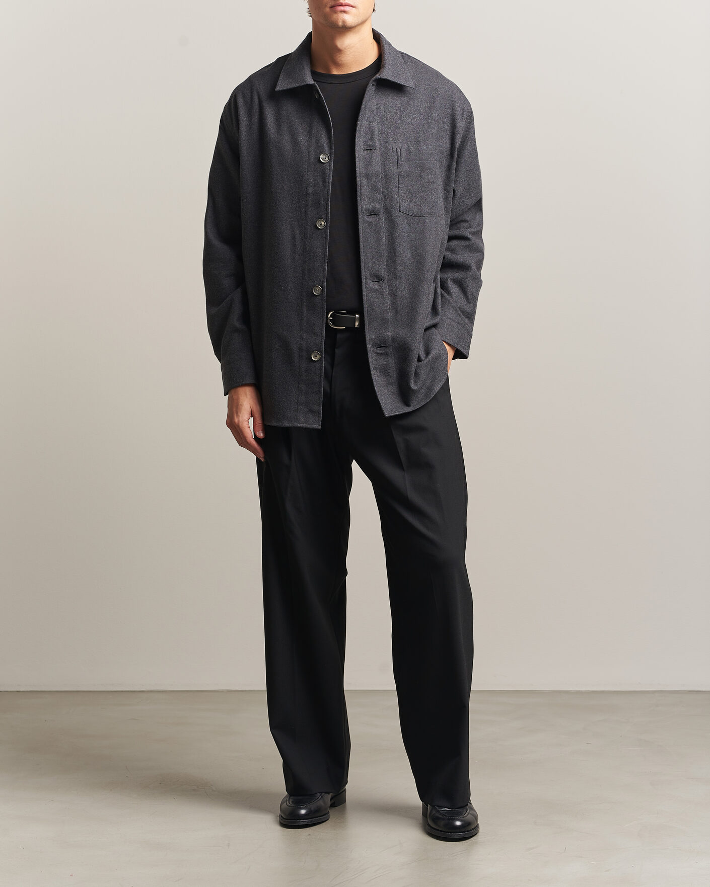 Heren | Overhemden | Brioni | Cotton/Cashmere Overshirt Grey Melange