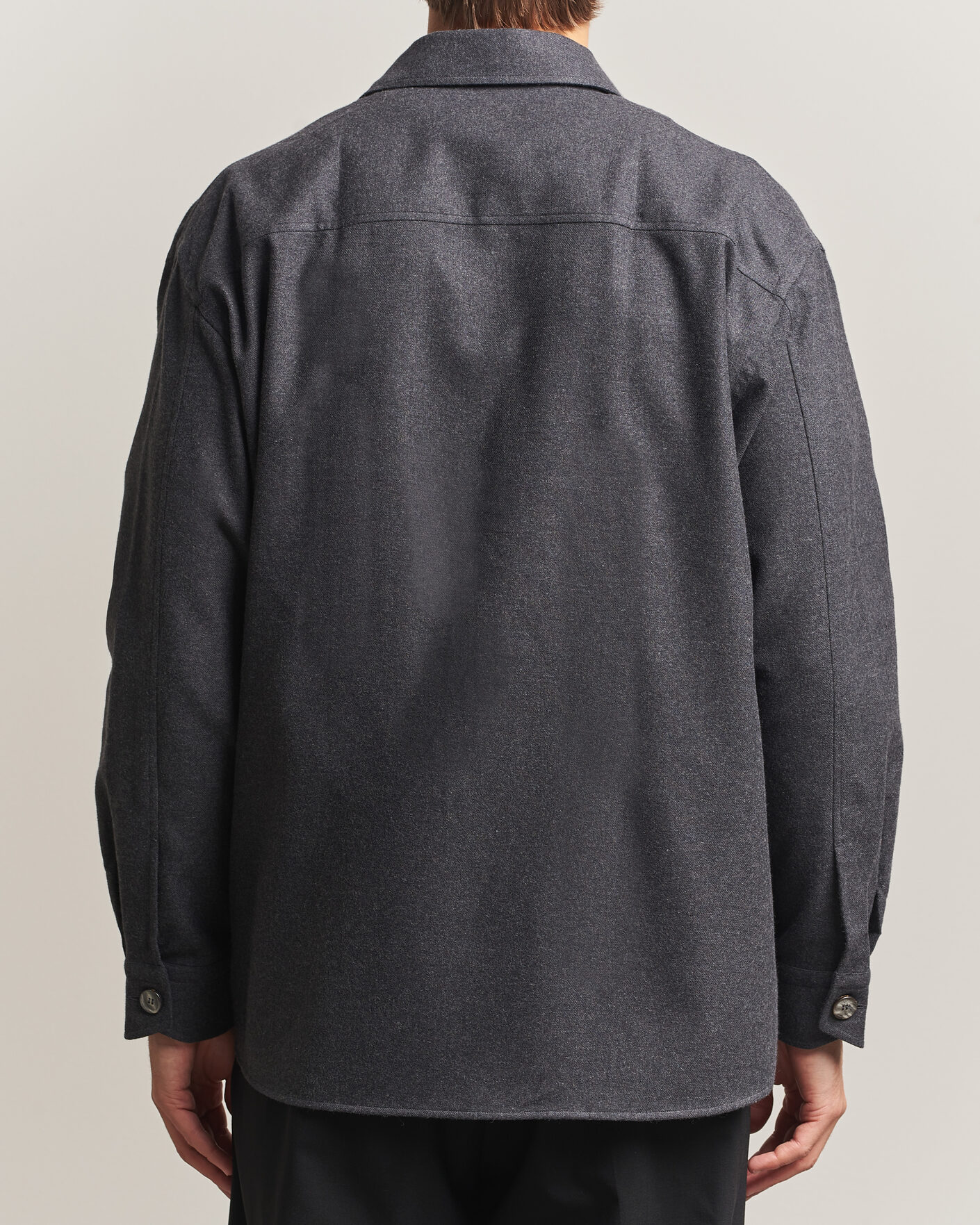 Heren | Overhemden | Brioni | Cotton/Cashmere Overshirt Grey Melange