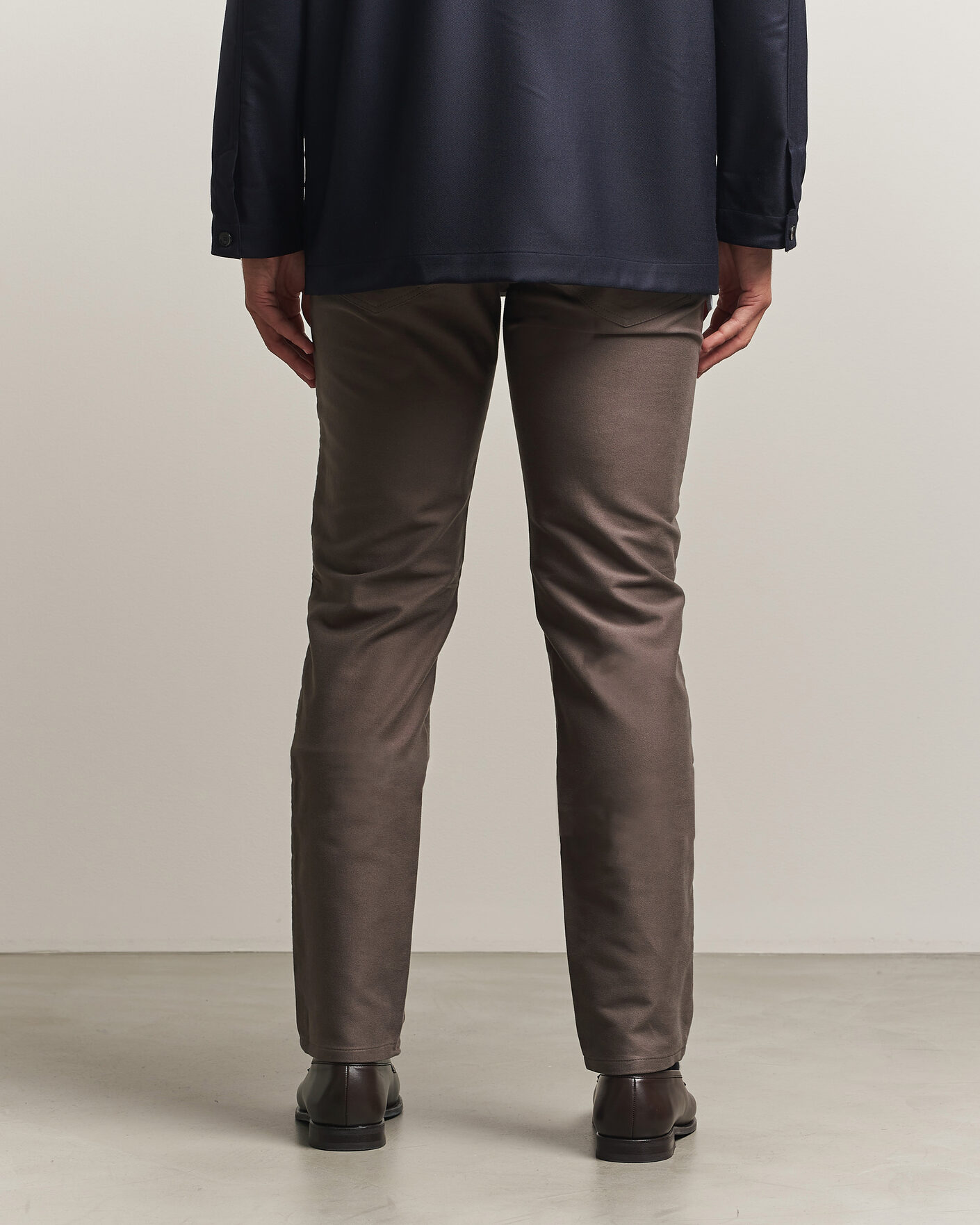 Heren | Broeken | Brioni | 5-Pocket Moleskine Pants Grey