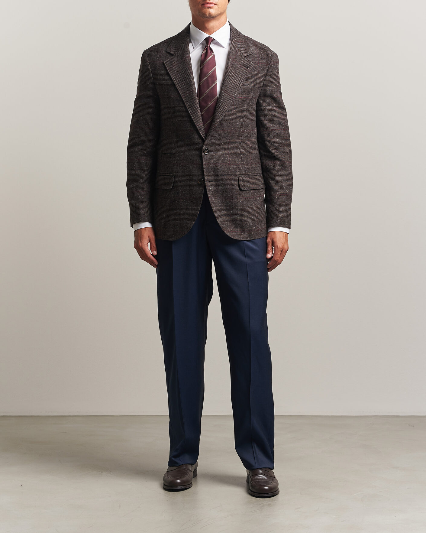 Heren | Broeken | Brioni | Capri Wool Trousers Navy