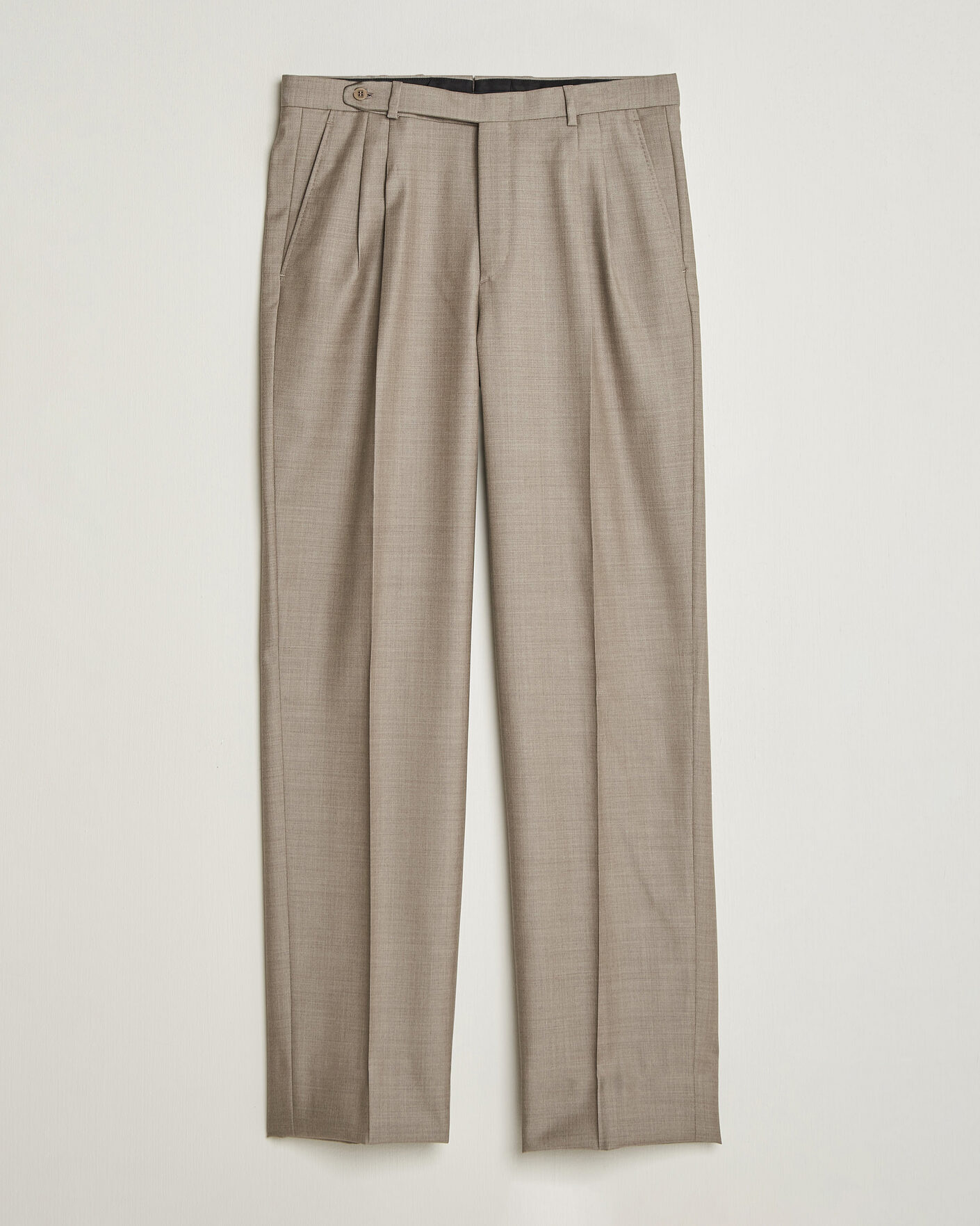 Heren | Broeken | Brioni | Capri Wool Trousers Beige