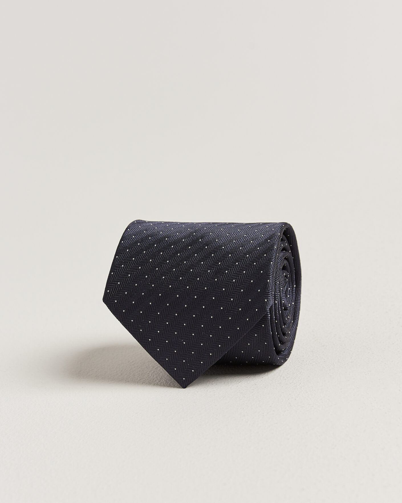 Heren | Stropdassen | Brioni | Jacquard Dot Silk Tie Navy