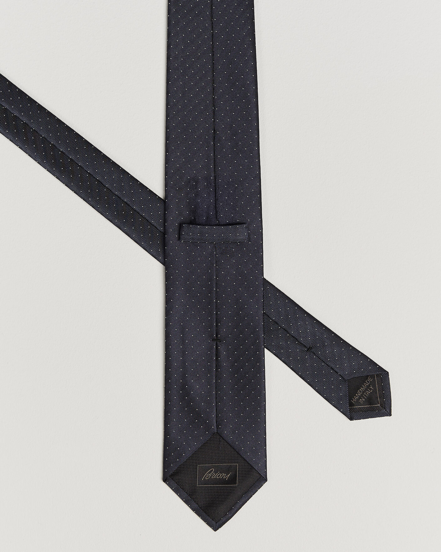 Heren | Stropdassen | Brioni | Jacquard Dot Silk Tie Navy