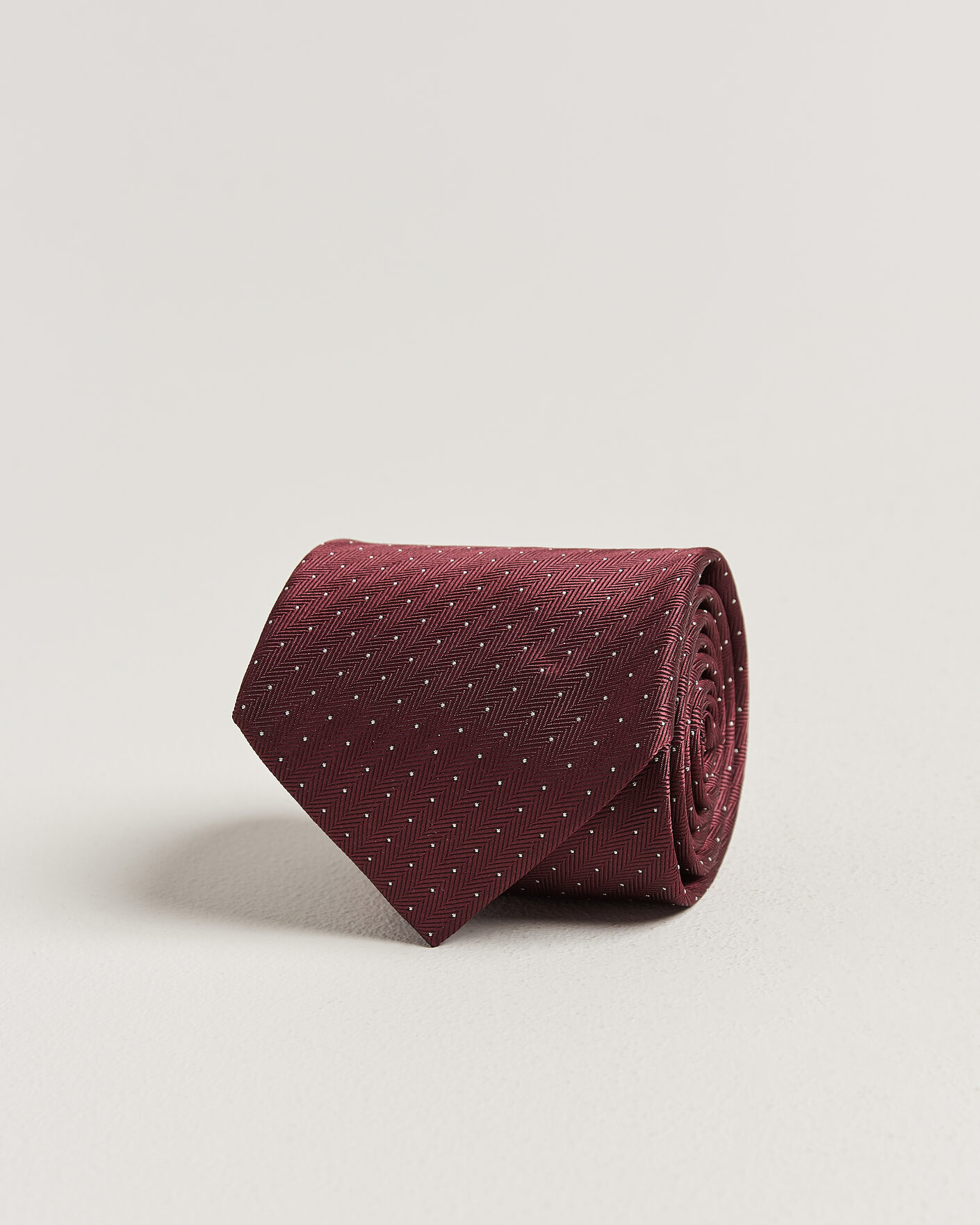 Heren | Stropdassen | Brioni | Jacquard Dot Silk Tie Burgundy