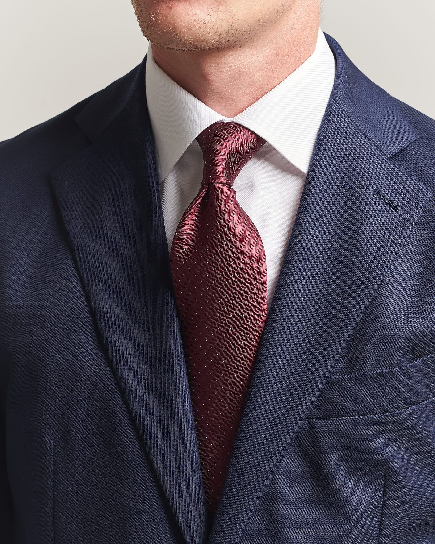 Heren | Stropdassen | Brioni | Jacquard Dot Silk Tie Burgundy
