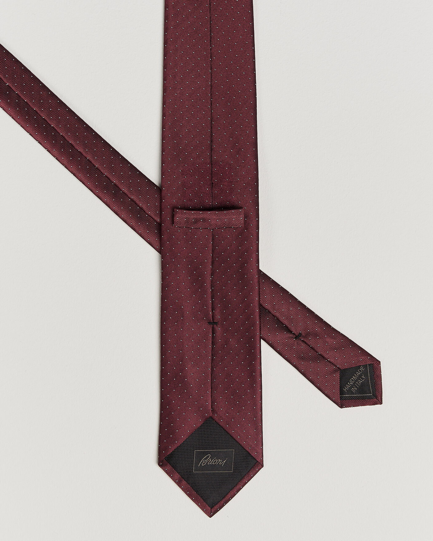 Heren | Stropdassen | Brioni | Jacquard Dot Silk Tie Burgundy