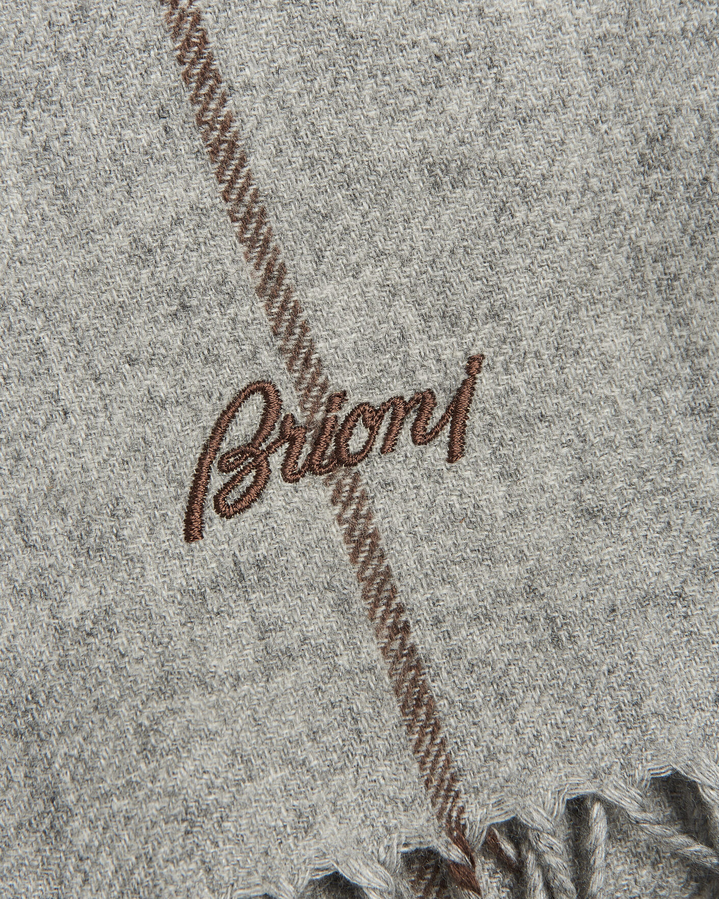 Heren | Sjaals | Brioni | Cashmere Scarf Grey Check