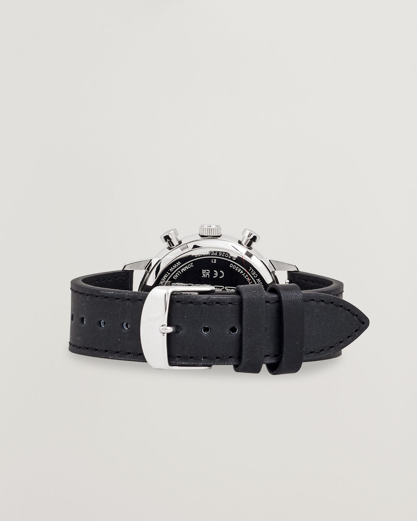 Heren | Timex Timex x Peanuts Chrono Cool Joe Leather 40mm Black Dial | Timex | x Peanuts Chrono Cool Joe Leather 40mm Black Dial