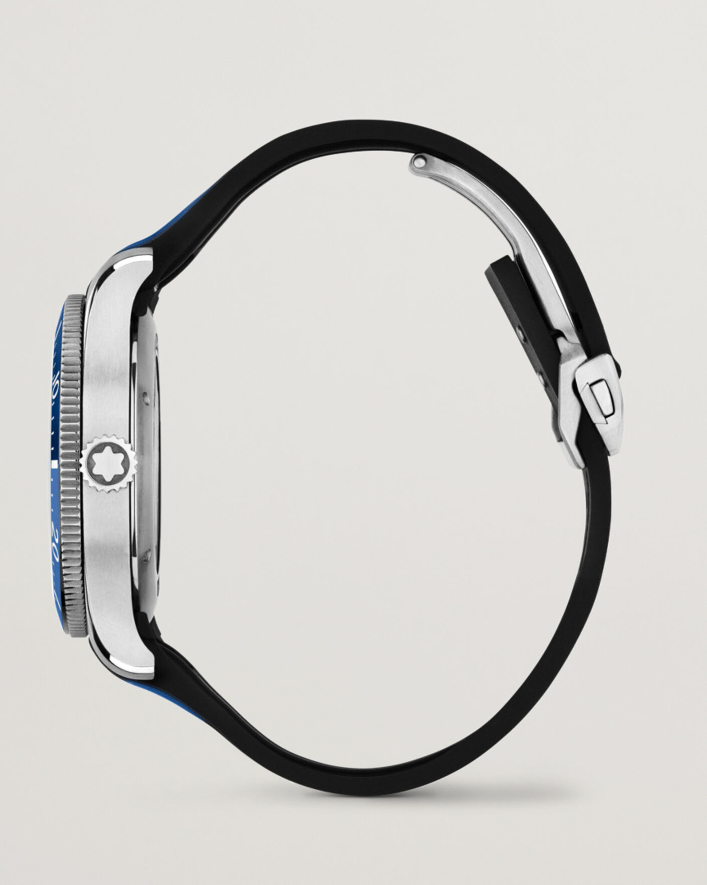 Heren | Montblanc Iced Sea Automatic Date Rubber Strap Blue | Montblanc | Iced Sea Automatic Date Rubber Strap Blue