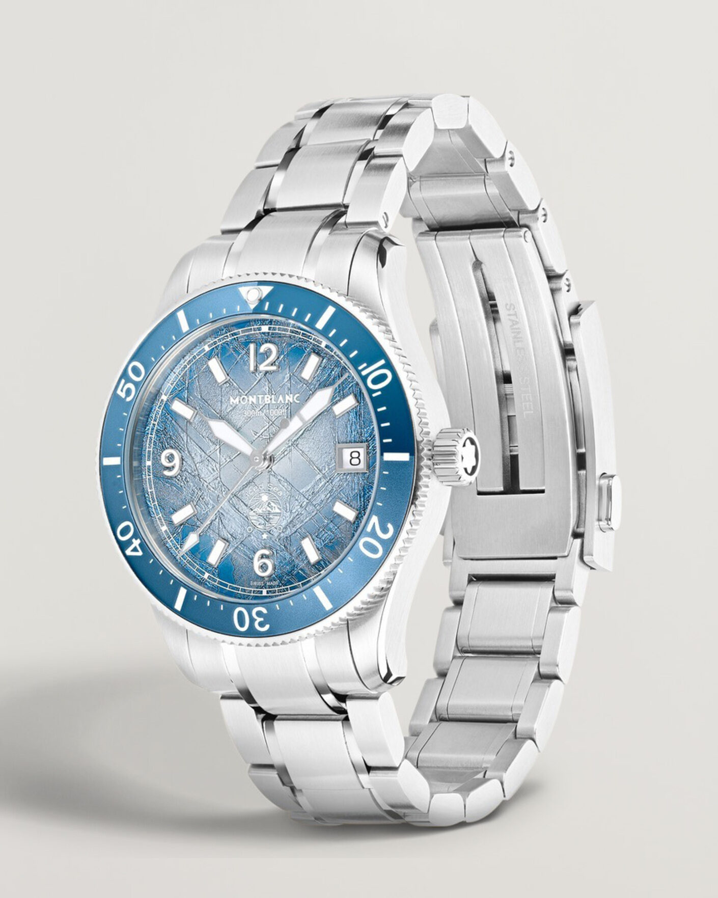 Heren | Montblanc Iced Sea Automatic Date 0 Oxygen Light Blue | Montblanc | Iced Sea Automatic Date 0 Oxygen Light Blue