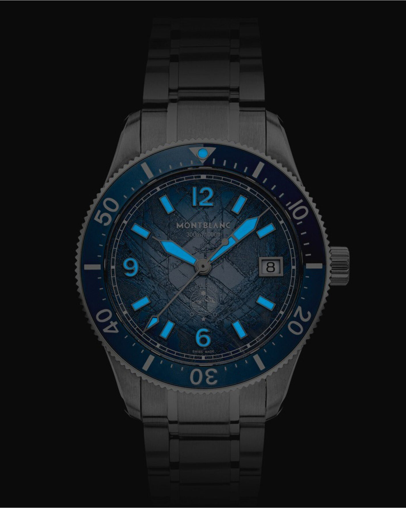 Heren | Montblanc Iced Sea Automatic Date 0 Oxygen Light Blue | Montblanc | Iced Sea Automatic Date 0 Oxygen Light Blue
