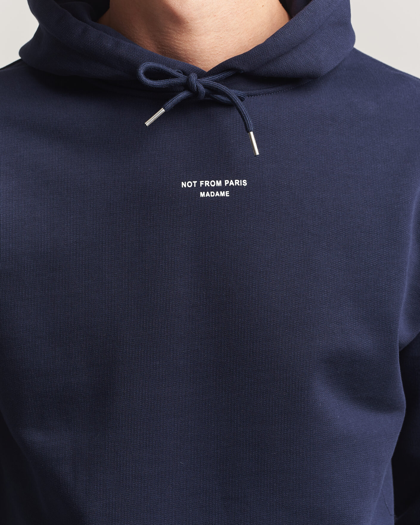 Heren | Truien | Drôle de Monsieur | Classic Slogan Hoodie Navy