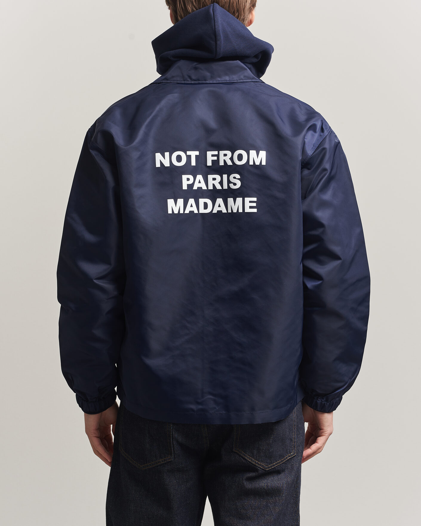 Heren | Jassen | Drôle de Monsieur | La Veste Slogan Jacket Navy