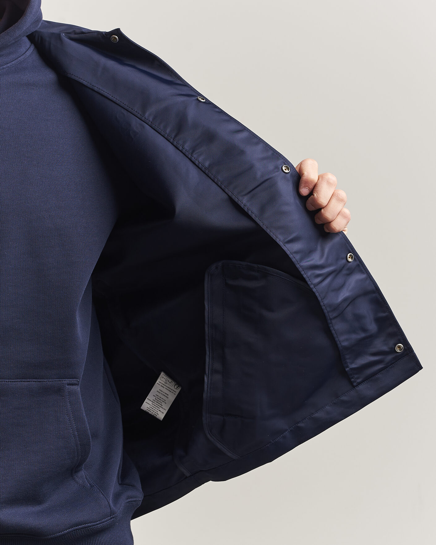 Heren | Jassen | Drôle de Monsieur | La Veste Slogan Jacket Navy