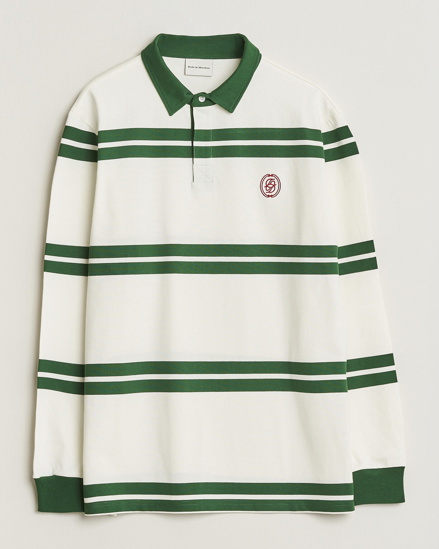 Heren | Truien | Drôle de Monsieur | Ornament Striped Rugger Water Green