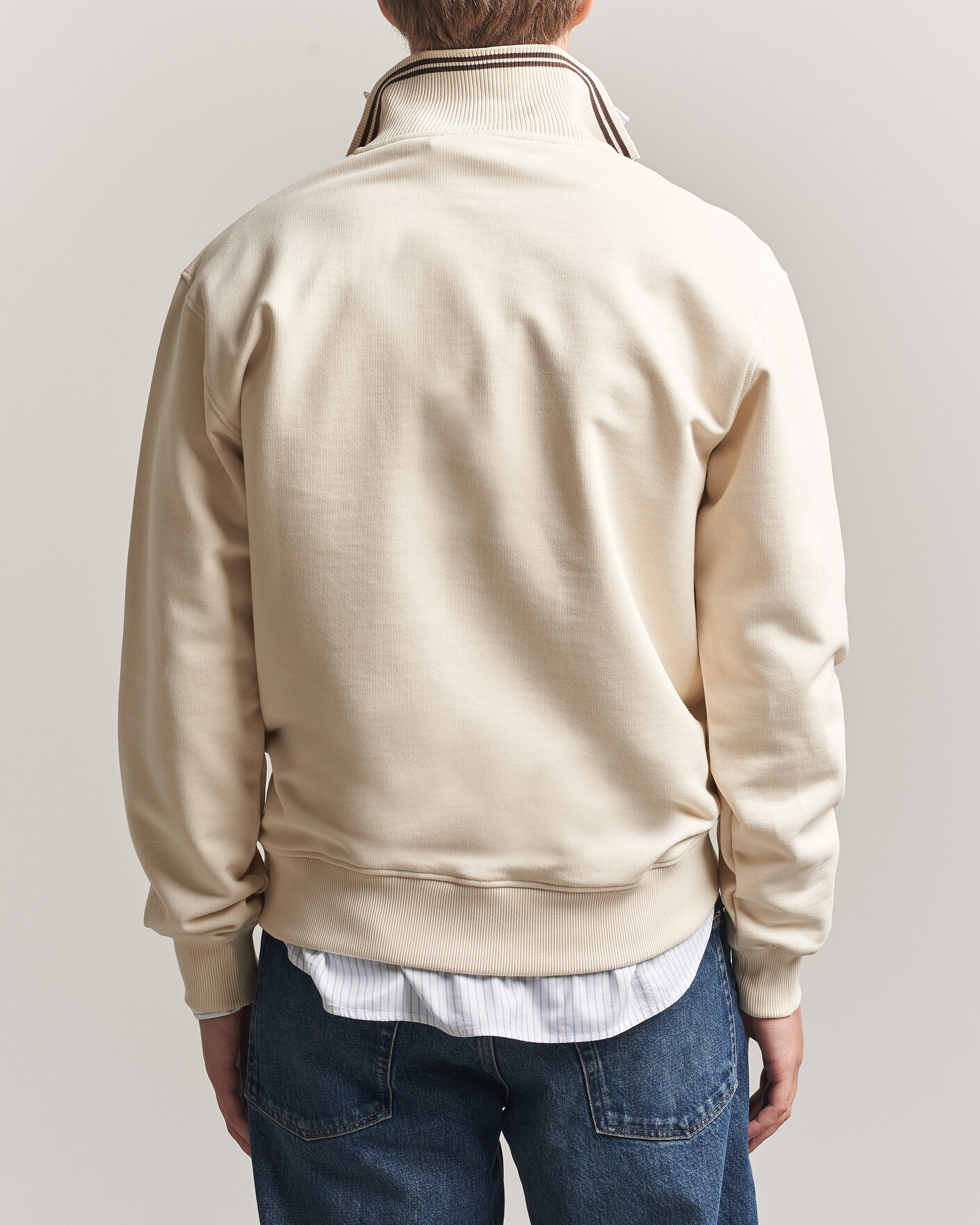 Heren | Truien | Drôle de Monsieur | Tipped Rugger Light Sand