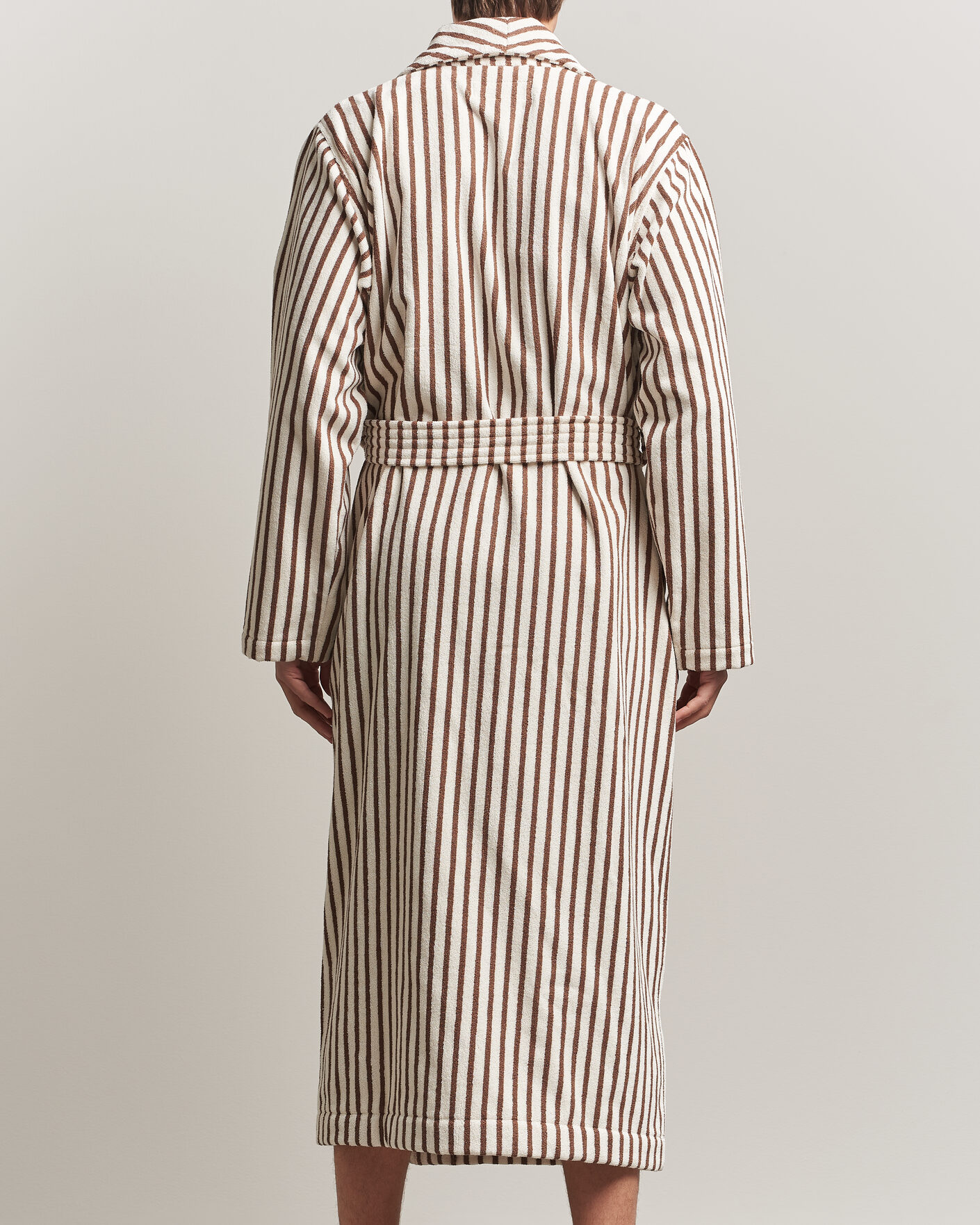 Heren | Pyjama's en gewaden | Tekla | Organic Terry Classic Bathrobe Kodiak Stripes