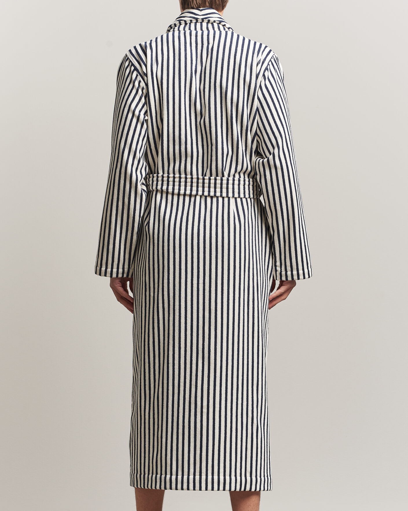 Heren | Pyjama's en gewaden | Tekla | Organic Terry Classic Bathrobe Sailor Stripes