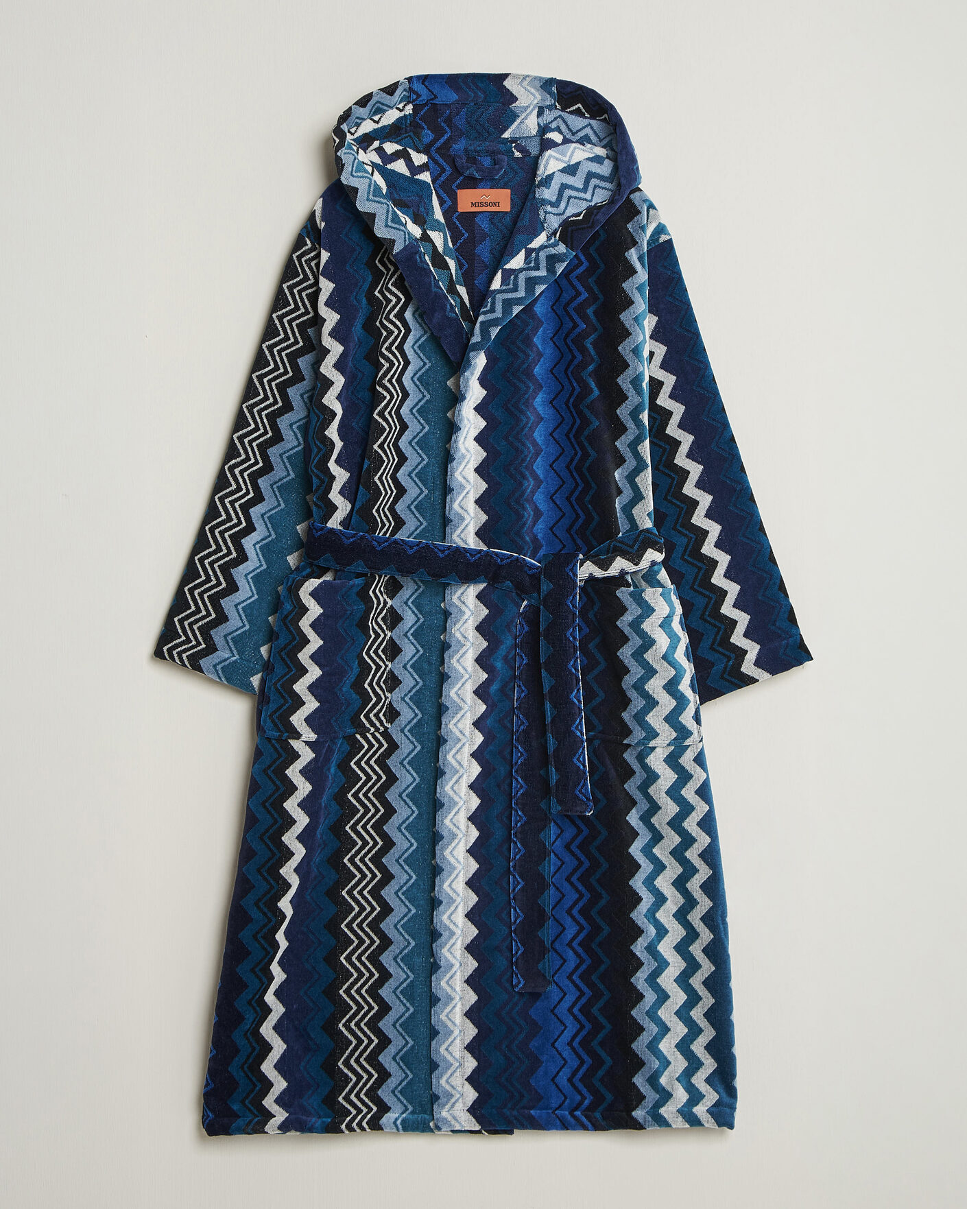 Heren | Pyjama's en gewaden | Missoni Home | Giacomo Hooded Bathrobe Multi Blue