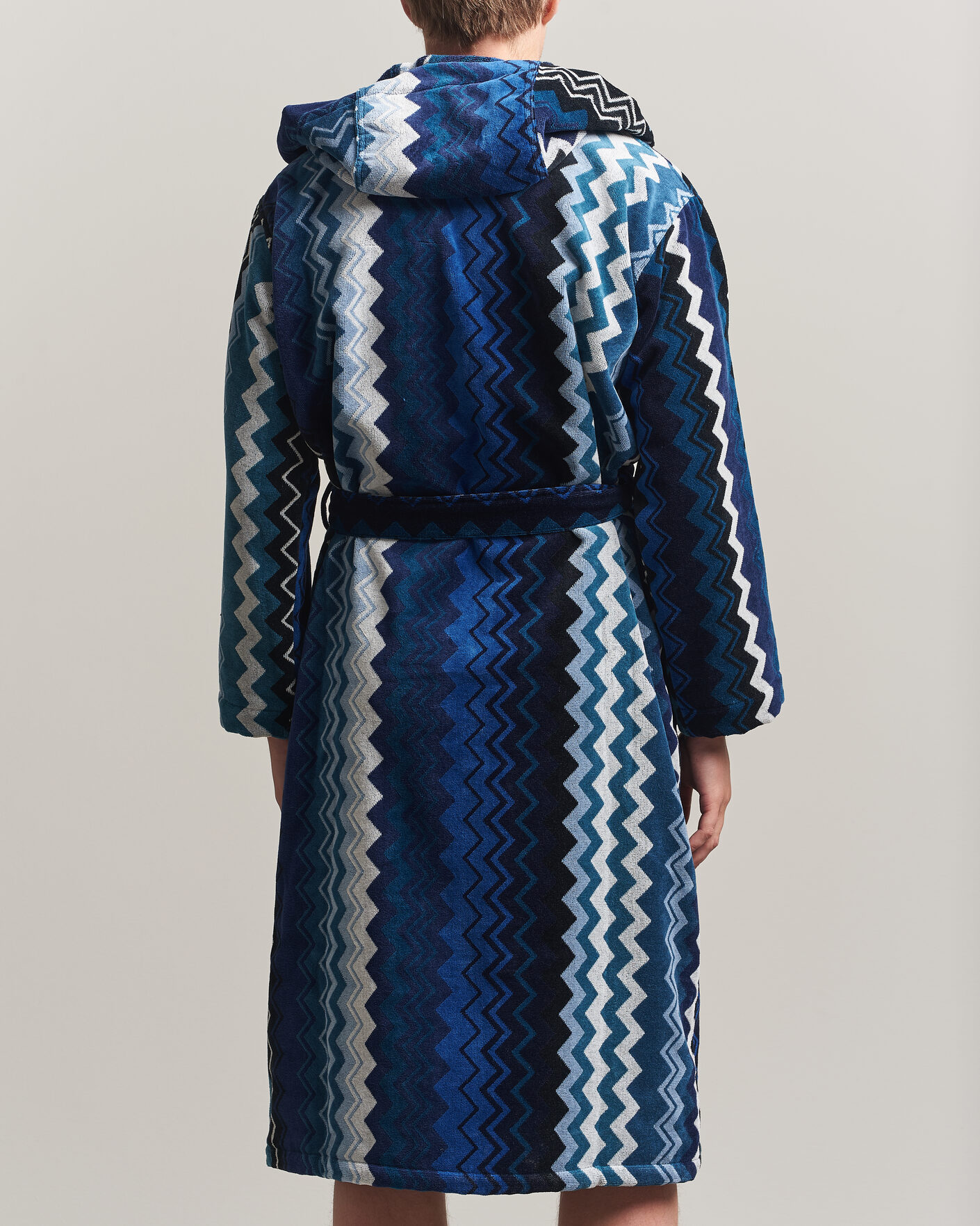 Heren | Pyjama's en gewaden | Missoni Home | Giacomo Hooded Bathrobe Multi Blue