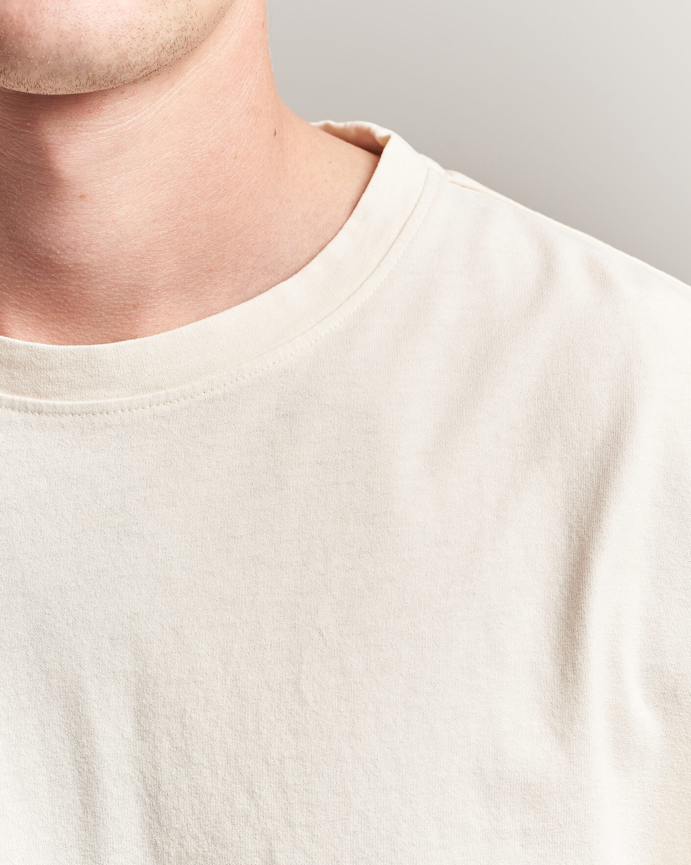 Heren | T-shirts | Massimo Alba | Nevis Brushed Cotton T-Shirt Soft White